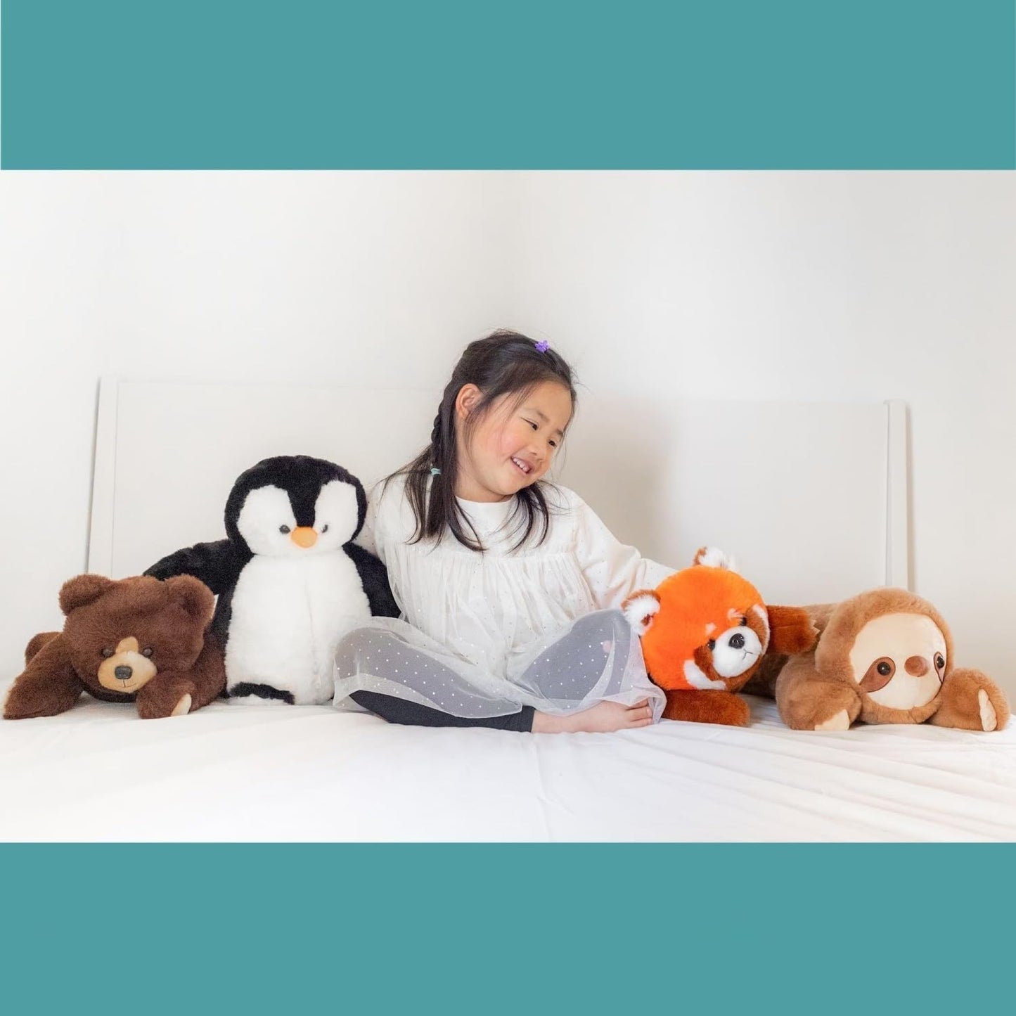Lunapuer Snugglekid Red Panda Sensory Weighted Vibrating Pillow, Pressure Activated for Kids Adults, Weighted Plush Pillow – Soft Weighted Stuffed Animal, 11x20, Cuddly Plush Toy