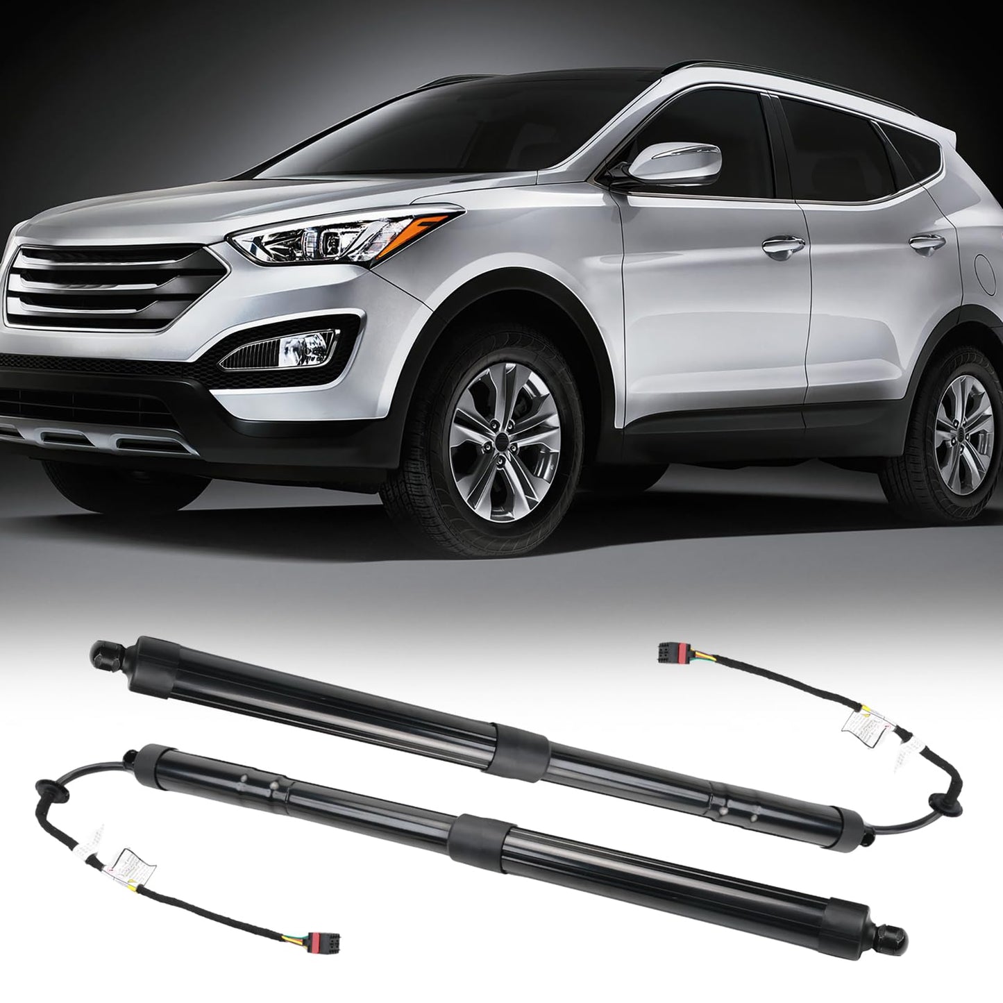 2Pcs Rear Tailgate Power Lift Supports Struts Compatible with Hyundai Santa Fe Sport 2.0L 2.4L 2015-2018, Rear Left & Right Electric Trunk Power Liftgate 817702W600 817802W600, Liftgate Actuator