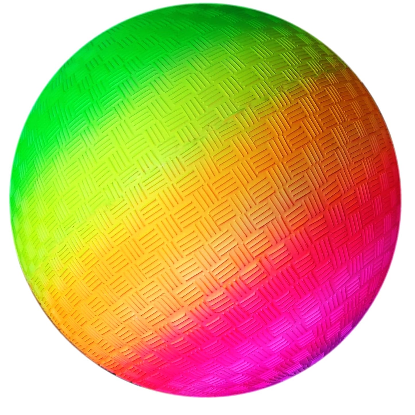 AppleRound 8.5-inch Dodgeball Playground Balls, Pack of 4 Balls with 1 Pump, Official Size for Dodge Ball, Handball, Camps and Schools (Rainbow)