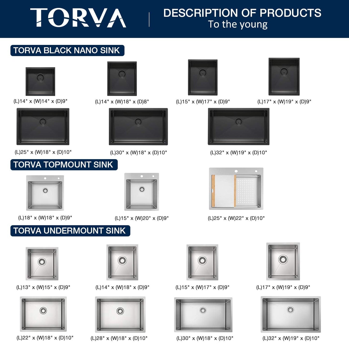 TORVA 28-Inch Undermount Kitchen Sink, Premium 304 Stainless Steel Bar Sink - 10 Inches Deep Basin Single Bowl Sink