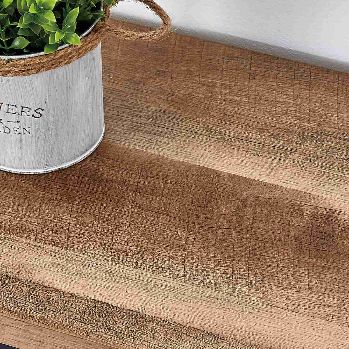 FATORRI Bookcase, 6 Cube Storage Organizer Shelf, Wood and Metal Cubby Book Shelf, Industrial 4 Tier Cube Bookshelf (Rustic Oak)