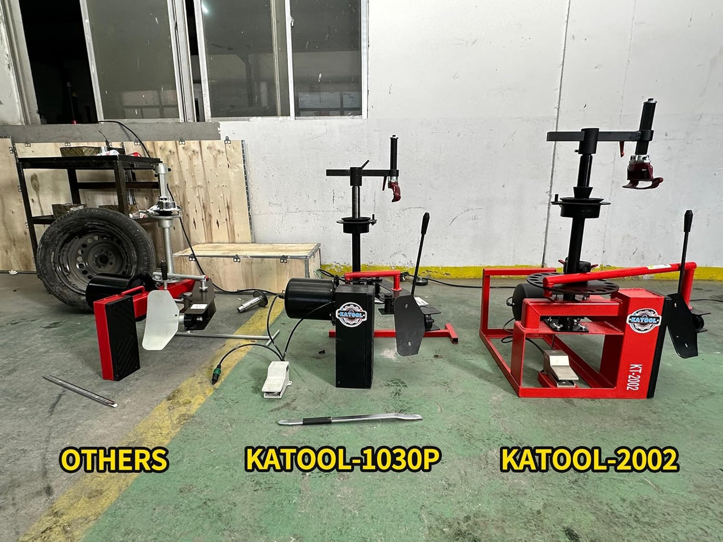 AUTOKATO Mini Tire Changer Machine 39 Inch Air Bead Breaker - Compact & Powerful for Road Rescue & Mobile Car Repair