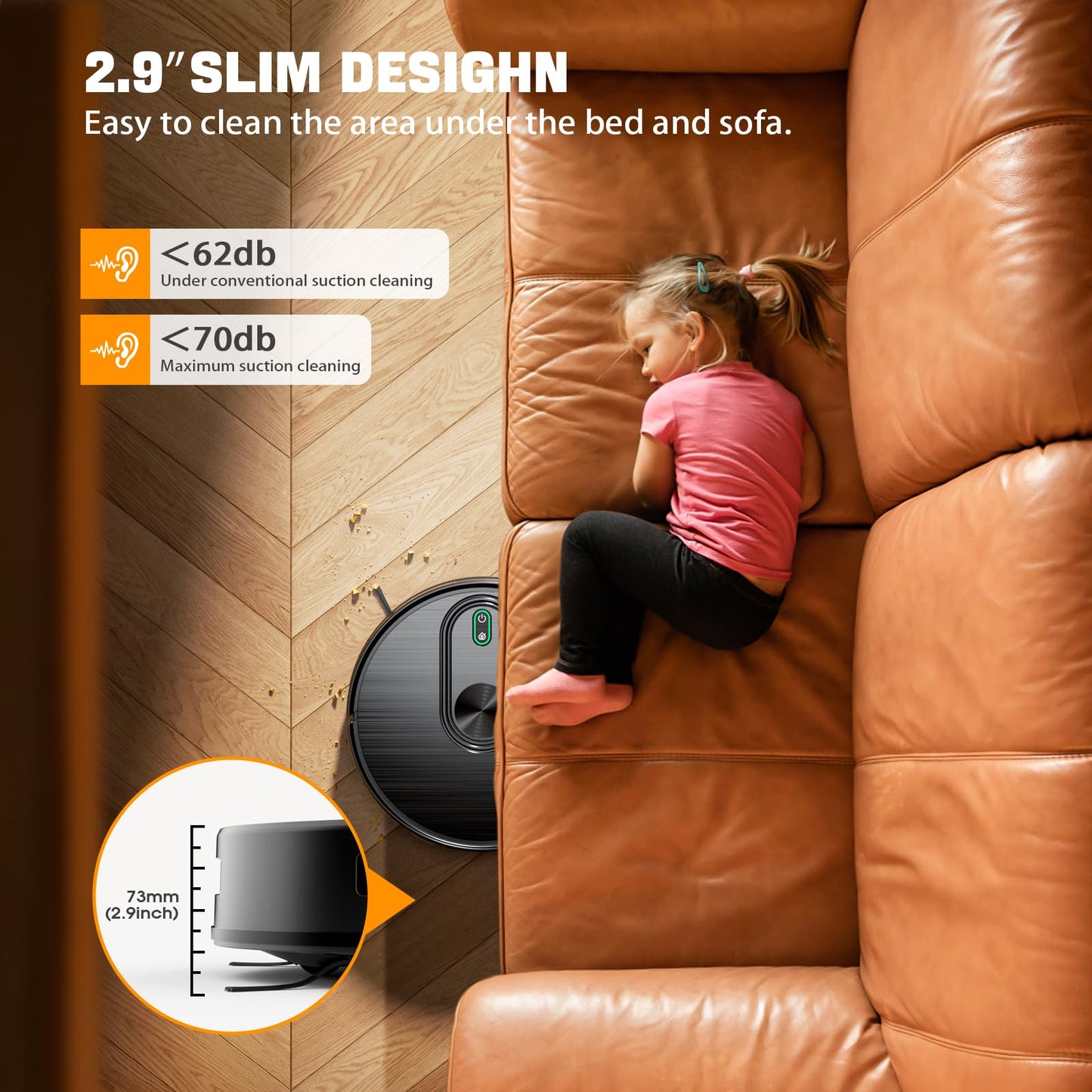 XIEBro Robot Vacuum and Mop Combo, 2 in 1 Robotic Vacuums Cleaner with 6500Pa Max Suction, App/Wi-Fi/Voice, Robot Vacuum with Schedule, Self-Charging, Slim, for Pet Hair, Hard Floor, Carpet