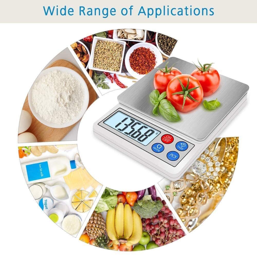 Digital Kitchen Pocket Scale Elegant Slim Design for Easy Storage Electronic Cooking Scale for Home/Kitchen 600G/0.01G Tare and Pcs Function