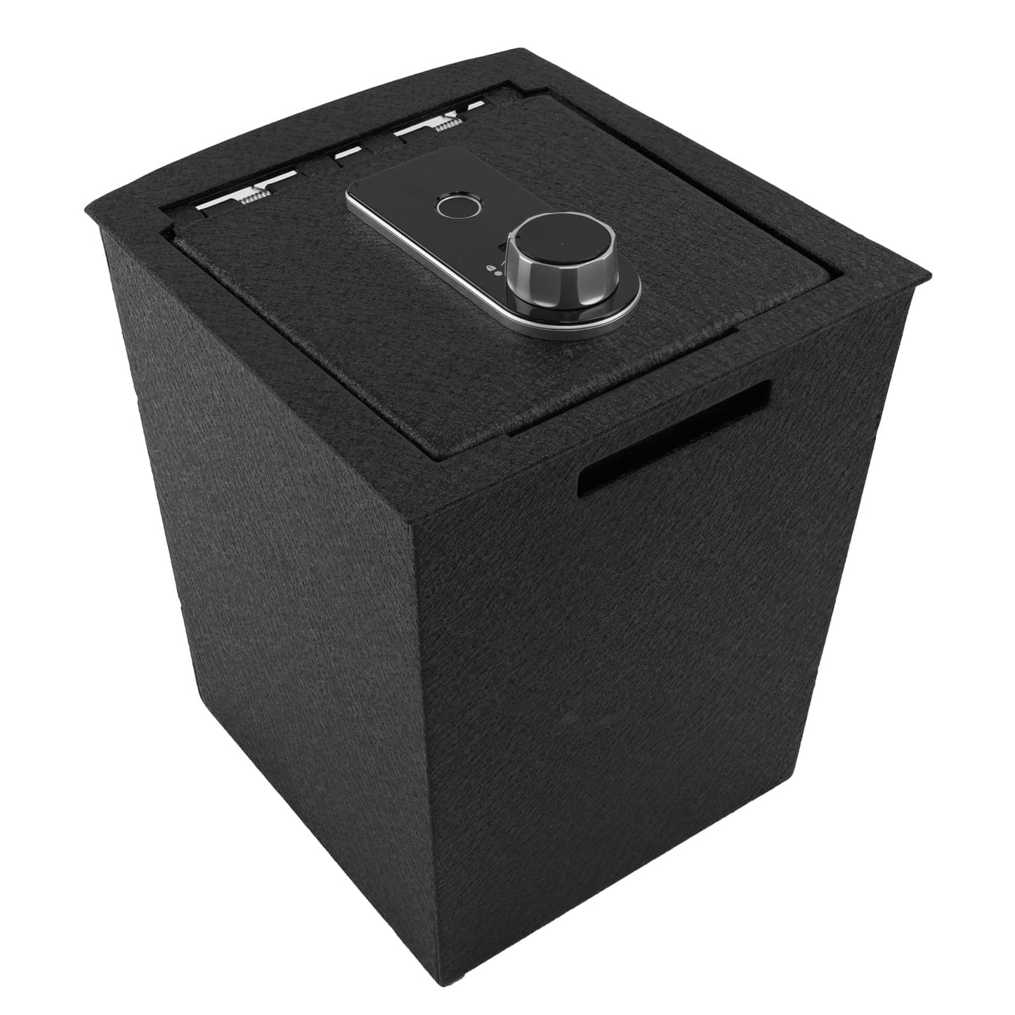 Center Console Gun Safe Vault - WASAI Vehicle Safe Vault Compatible with Hyundai Tucson 2026, Anti-Theft High Security Armrest Lock Box with Biometric Fingerprint Lock with Backup Key.