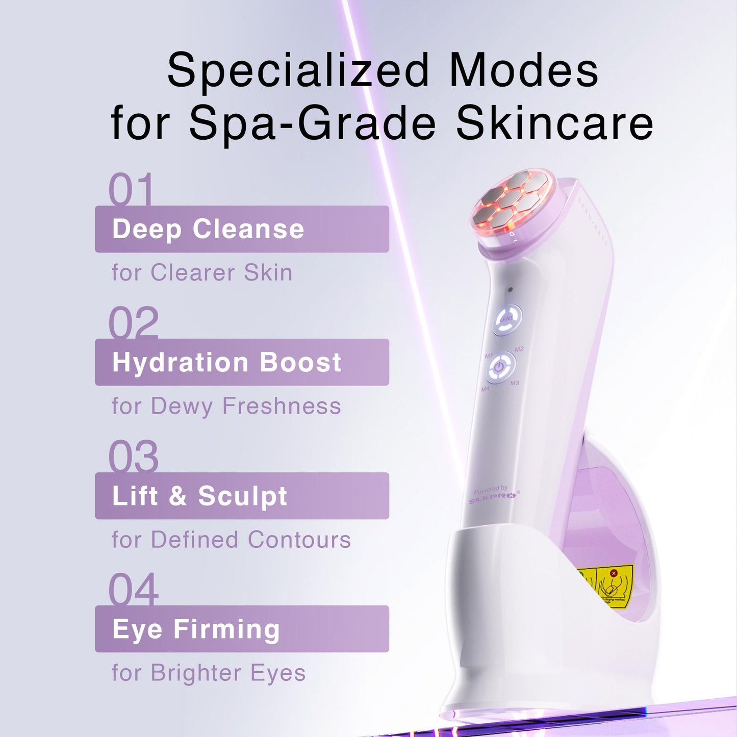 DermRays M1 4-in-1 Facial Toning Tool with Multi-Leading Tech for a Visibly Radiant & Youthful Appearance