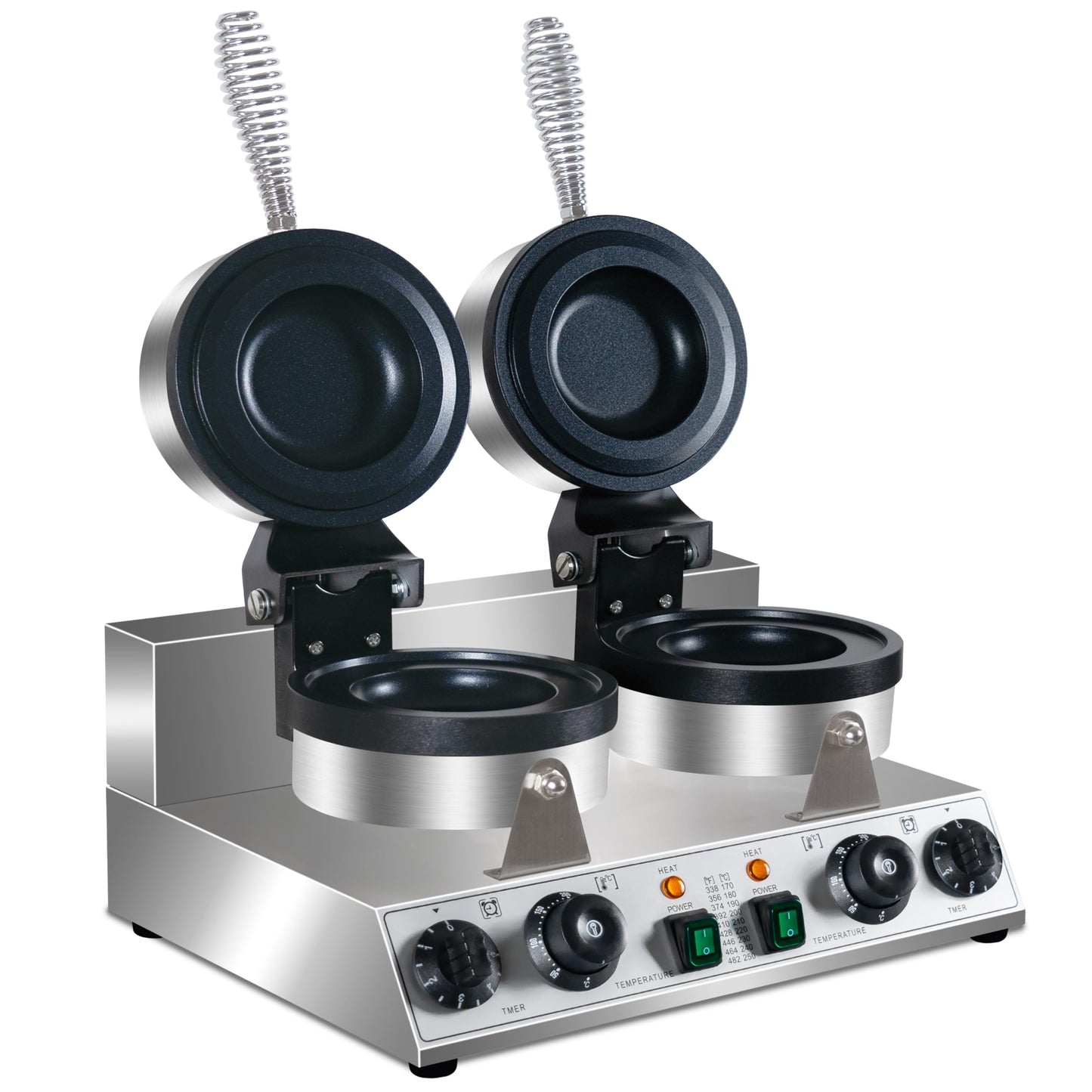 Ice Cream Burger Maker, double UFO Burger Maker, Ice Cream Filling Waffle Maker, Hamburger Waffle Maker Sandwich Press Non-stick Panini press waffle machine 2600W Gelato Panini Press machine