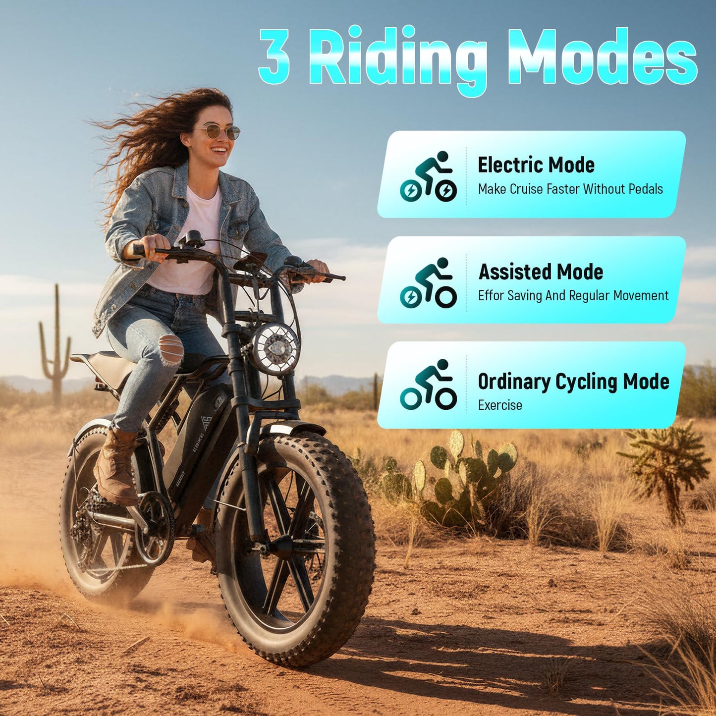 TST Electric Bike for Adult, Up to 28 MPH and 60/100 Miles Long Range E Bike, 20" Fat Tire E-Bike, 1500W Peak Motor, 48V 15Ah/25Ah Removable Battery, Dual Suspension, UL 2849 Certification