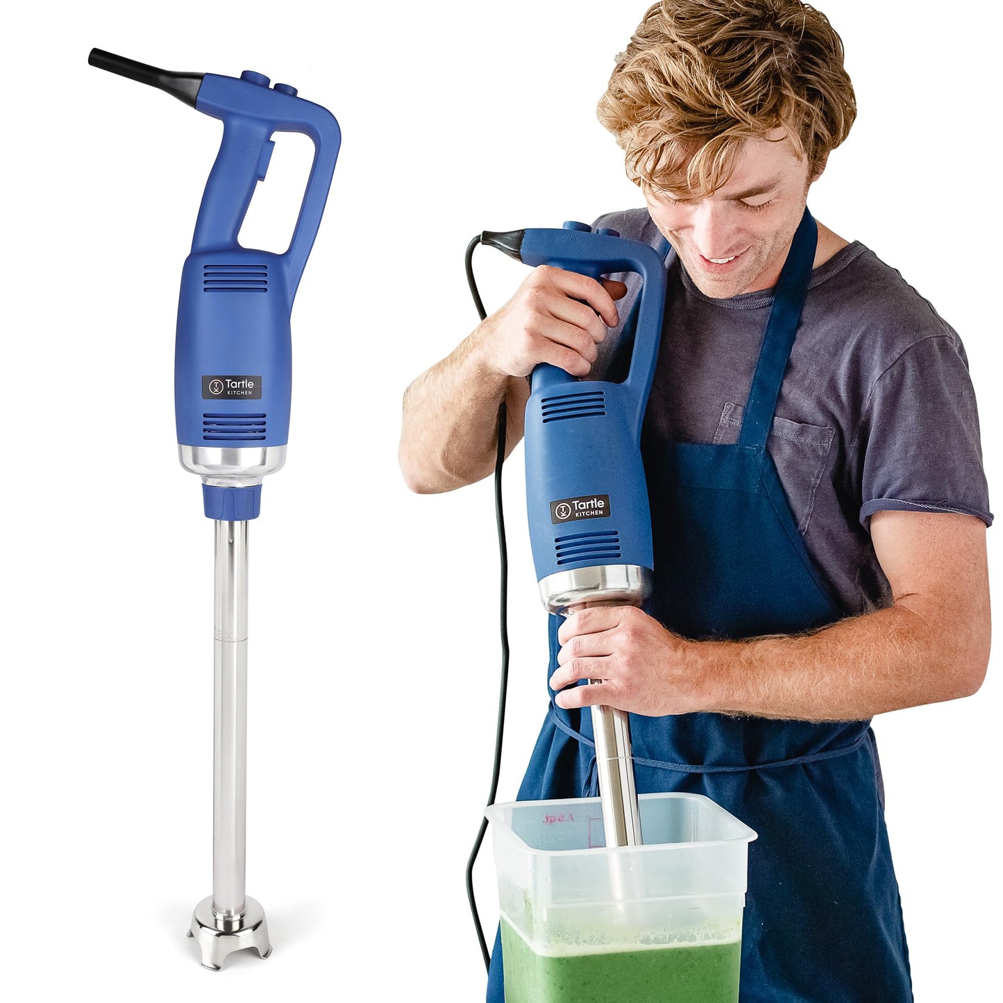 TK Commercial Immersion Blender, 750 Watt/1 HP Variable Speed Motor, 20,000 RPM X-Heavy Duty with Performance Assurance - 18"
