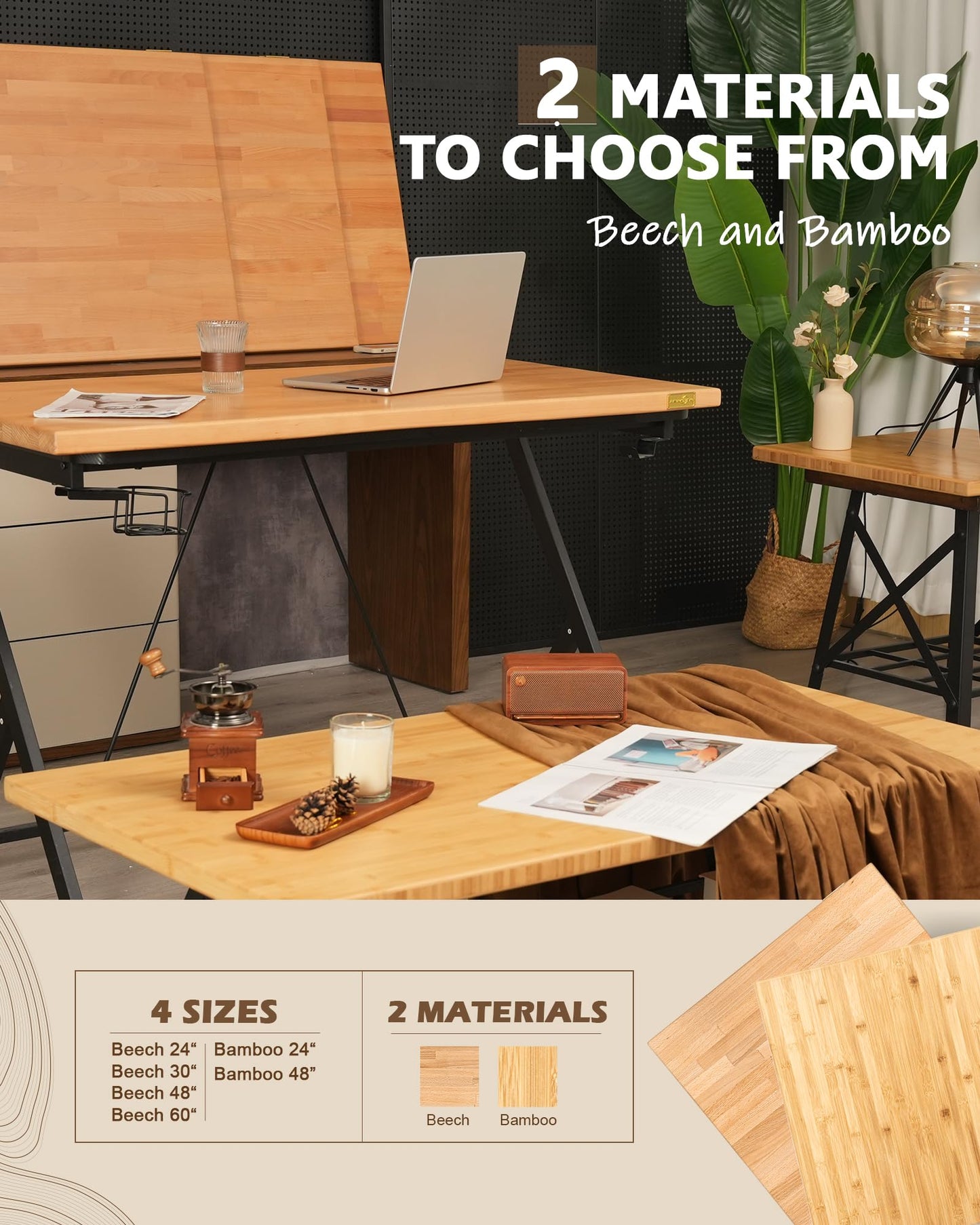 30"x25" Butcher Block Counter Top, DIY Beech Countertop, 1.5'' Thick Waterproof Table Top, Used as Cutting Board, Office Desk Tops, Living and Dining Room Tables, Laundry Counters, Kitchen Island