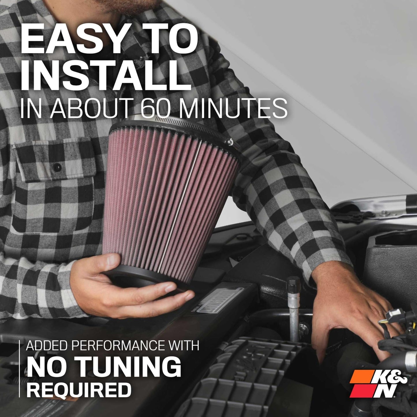 K&N Cold Air Intake System: High-Flow Air Filter, Increase Performance & Towing: Compatible with 2009-2023 RAM/DODGE 1500 Classic, 1500, 2500, 3500, 63-1561
