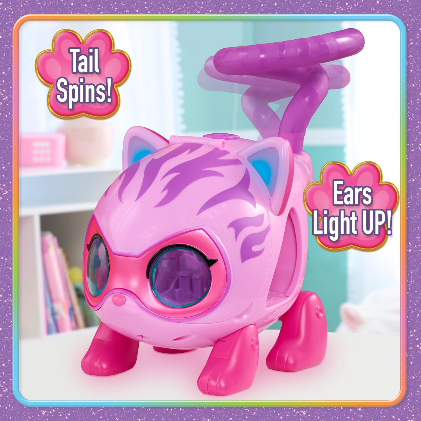 Disney Jr. SuperKitties Su-Purr Wild Kitty Copter with Lights and Sounds, 3 Pieces, Poseable Figures, Toy for Fans, Girls, Kids, Ages 3 and Up by Just Play, Kids Toys for Ages 3 Up by Just Play