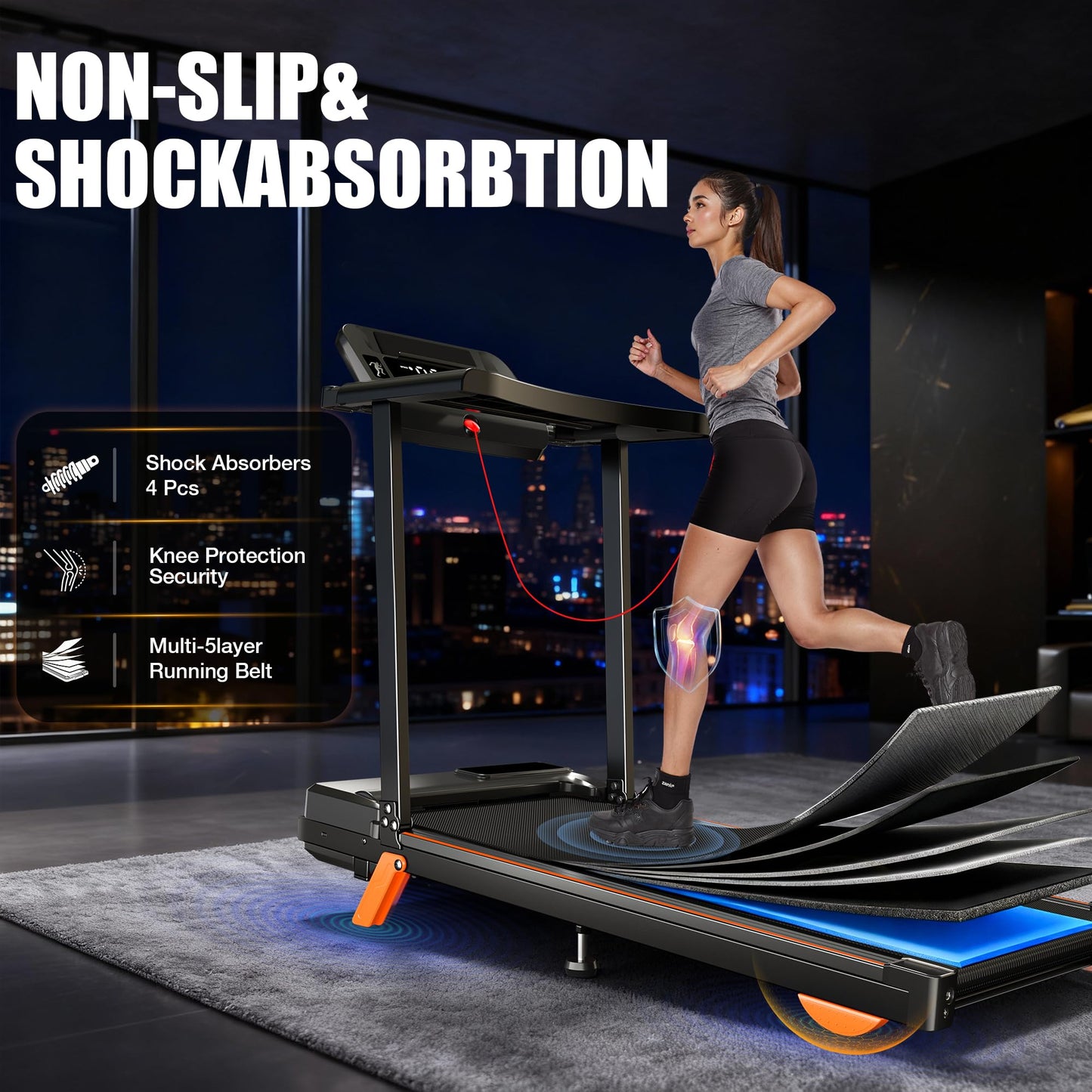 Walking Pad Treadmill with Desk Workstation, 12% Incline Treadmills for Home Small Office, 350lbs Capacity, 3.5HP