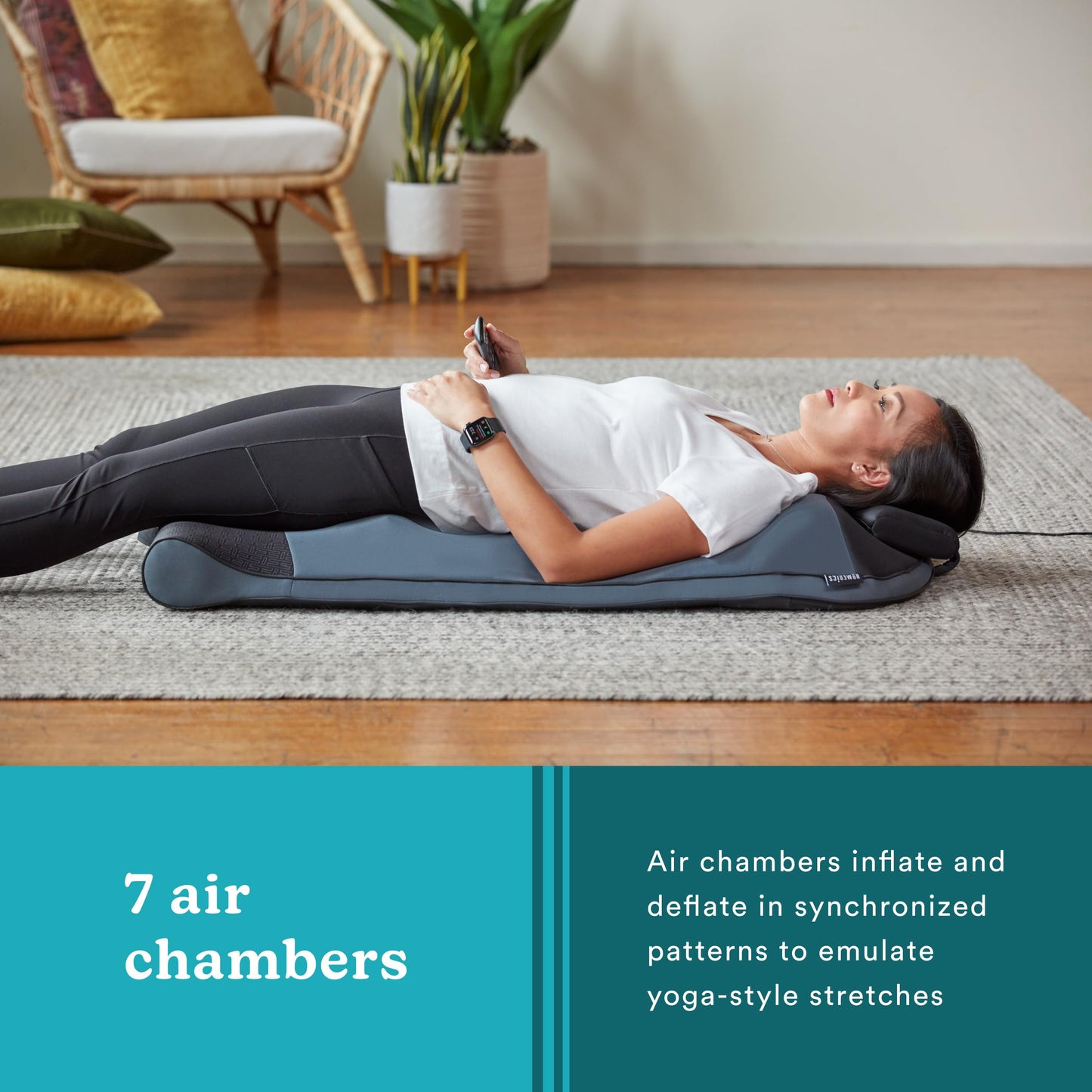 HoMedics Fitness Stretching Mat with Air Compression 3 Intensity Levels