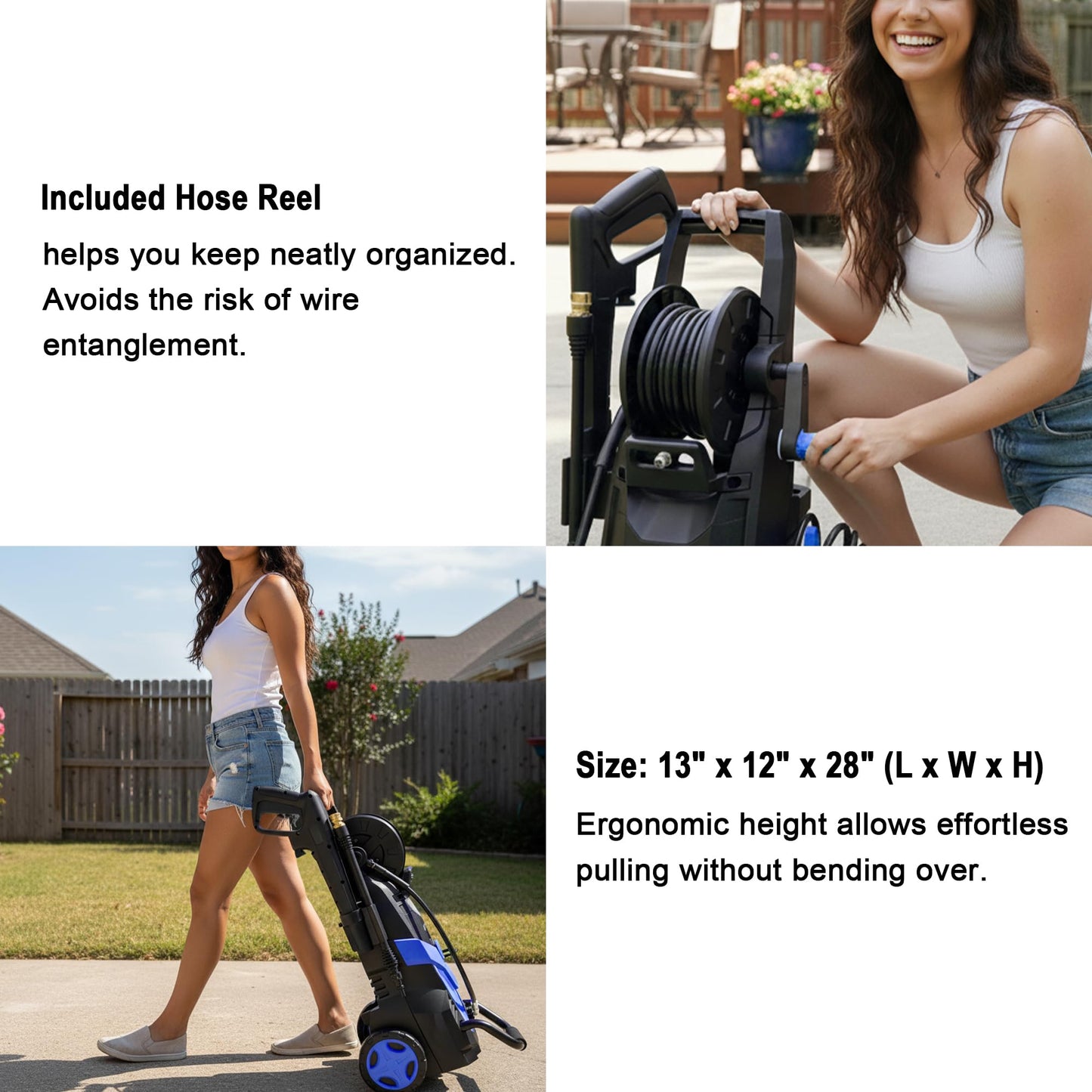 2026 Upgrade Pressure Power Washer 4800PSI w/4 Quick Connect Nozzles, Inlet Hose & Filter&500ML Soap Tank, High Cleaning Machine for Cars/Fences/Driveways/Patios/Home Cleaning,Blue