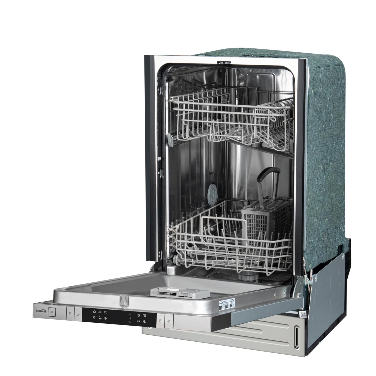 KoolMore 18 in. ADA Panel Ready with 8 Place Settings 52 DB Dishwasher in Stainless-Steel, UL and Energy Star Certified (KM-DW1852-PR)