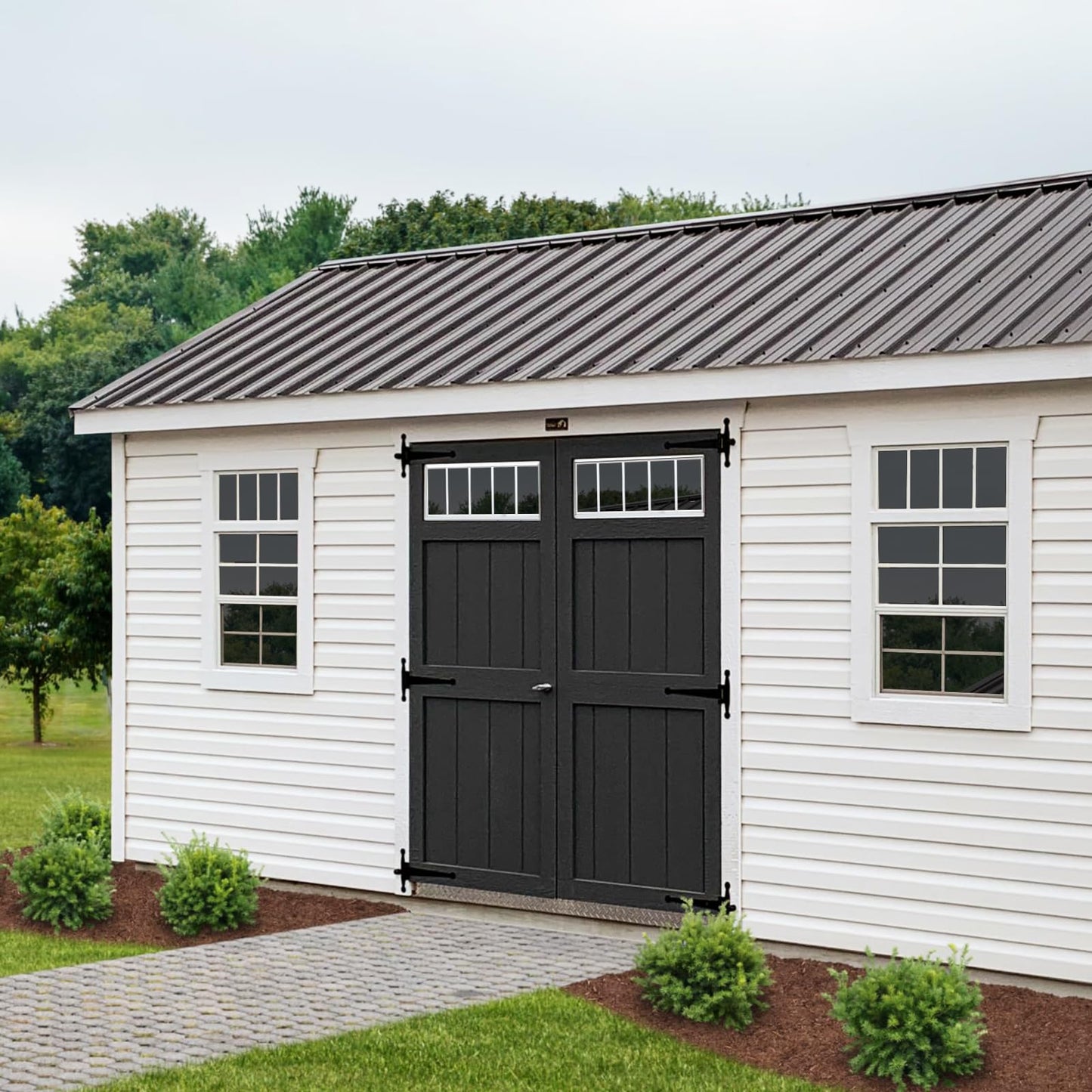 Melkus Shed Window 12"x30" 2 Pack Transom Window Fixed Design with Tempered Glass, Perfect for Shed, Chicken Coop, Barn, Greenhouse, Garage, Playhouse, Storage Room, White