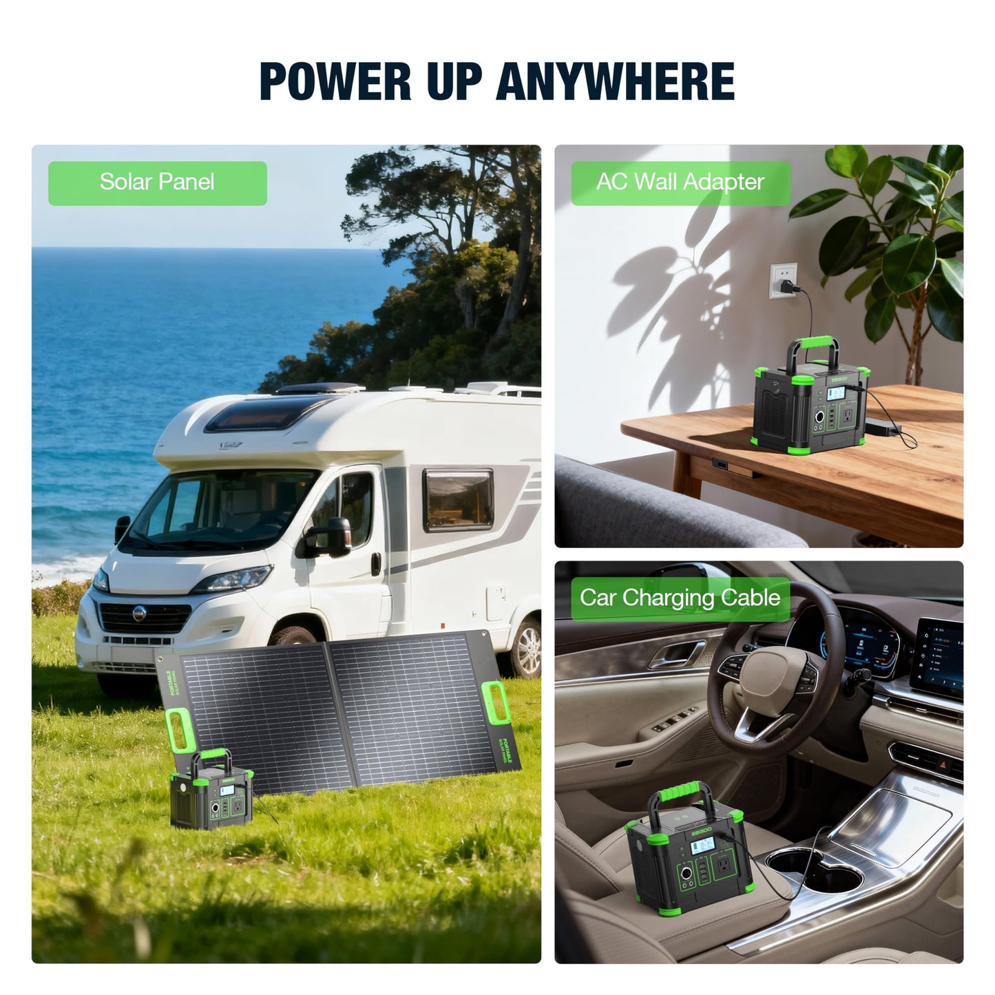 Portable Power Station 330W, 288.6Wh Solar Generator with 60W USB-C PD Output, 110V Pure Sine Wave AC Outlet, 5W Wireless Charging, 330W Backup Lithium Battery for Outdoor Camping Travel Hunting Home