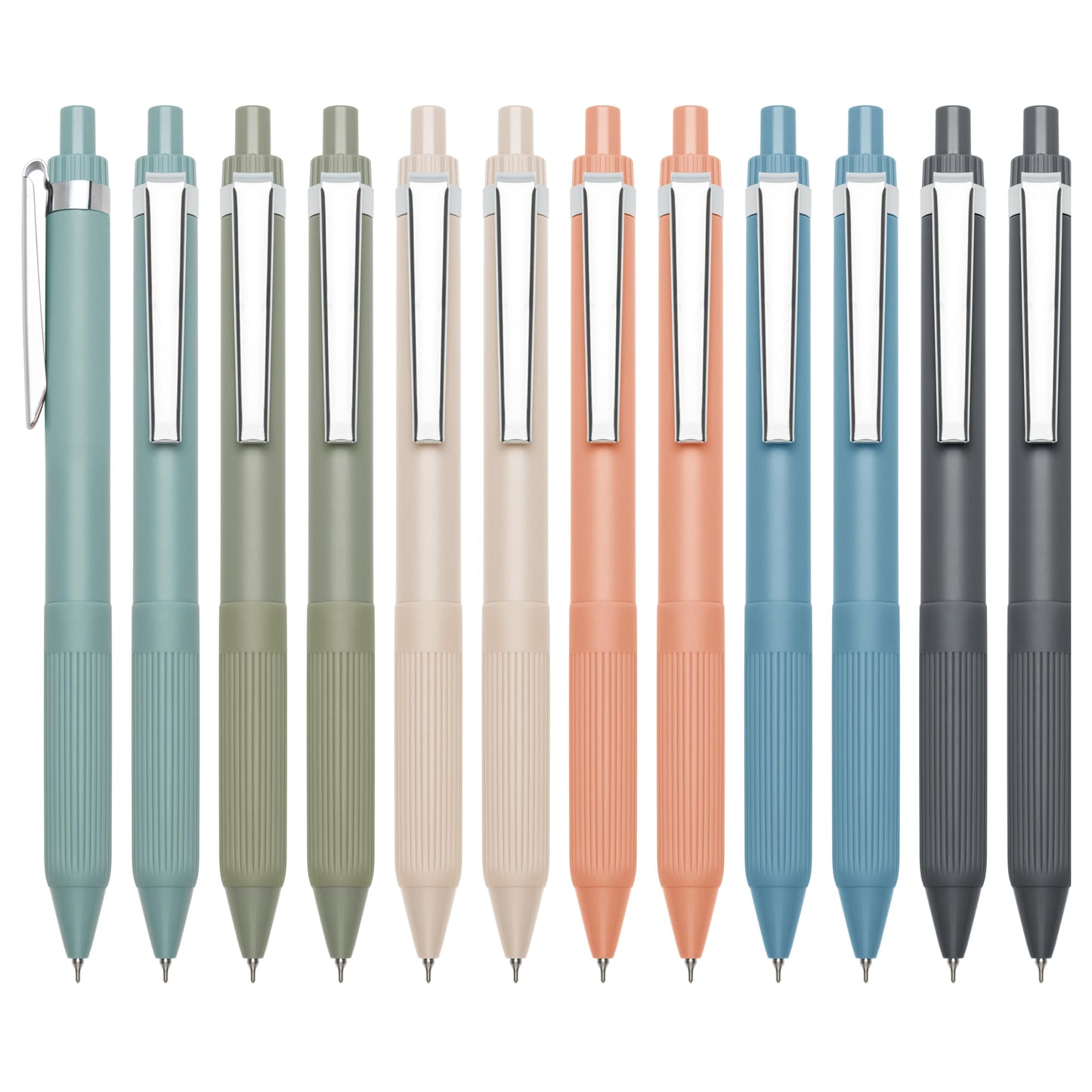 Linbsunne Gel Pens Black Ink Pens for Office 0.5mm Fine Point Pens Smooth Writing Retractable Work Pen (12-count)