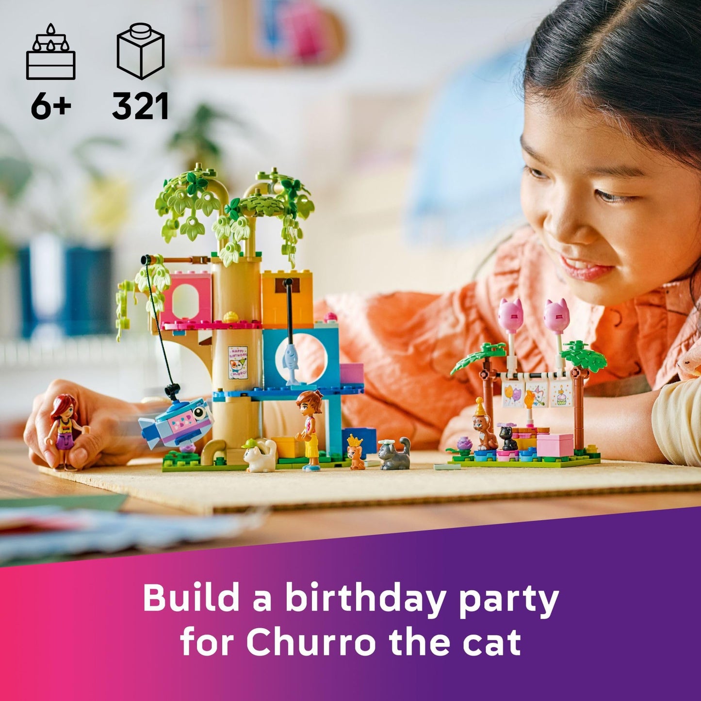 LEGO Friends Party & Tree House Building Toy, Pretend Play Blocks with Toys & 2 Minidolls, Creative Storytelling Toy for Kids 9+, Gift Idea, 42666