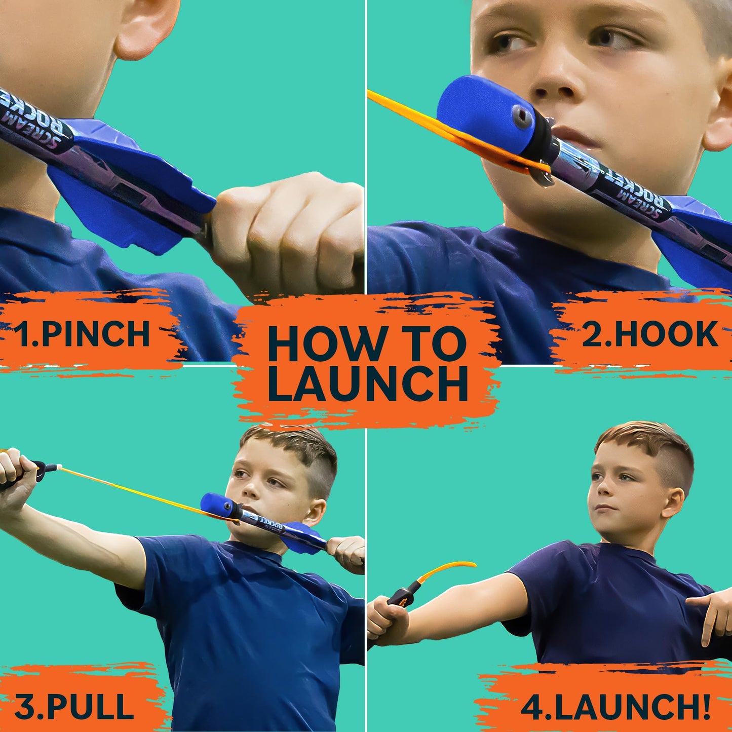 Toy Rocket Launcher for Kids: Best Outdoor Toys Slingshot Rocket Launchers & Foam Rockets Games for Boys Girls All Ages - Summer Birthday Party Gift Idea & Great Gifts for Boys Toys Age 8-10 11 12+