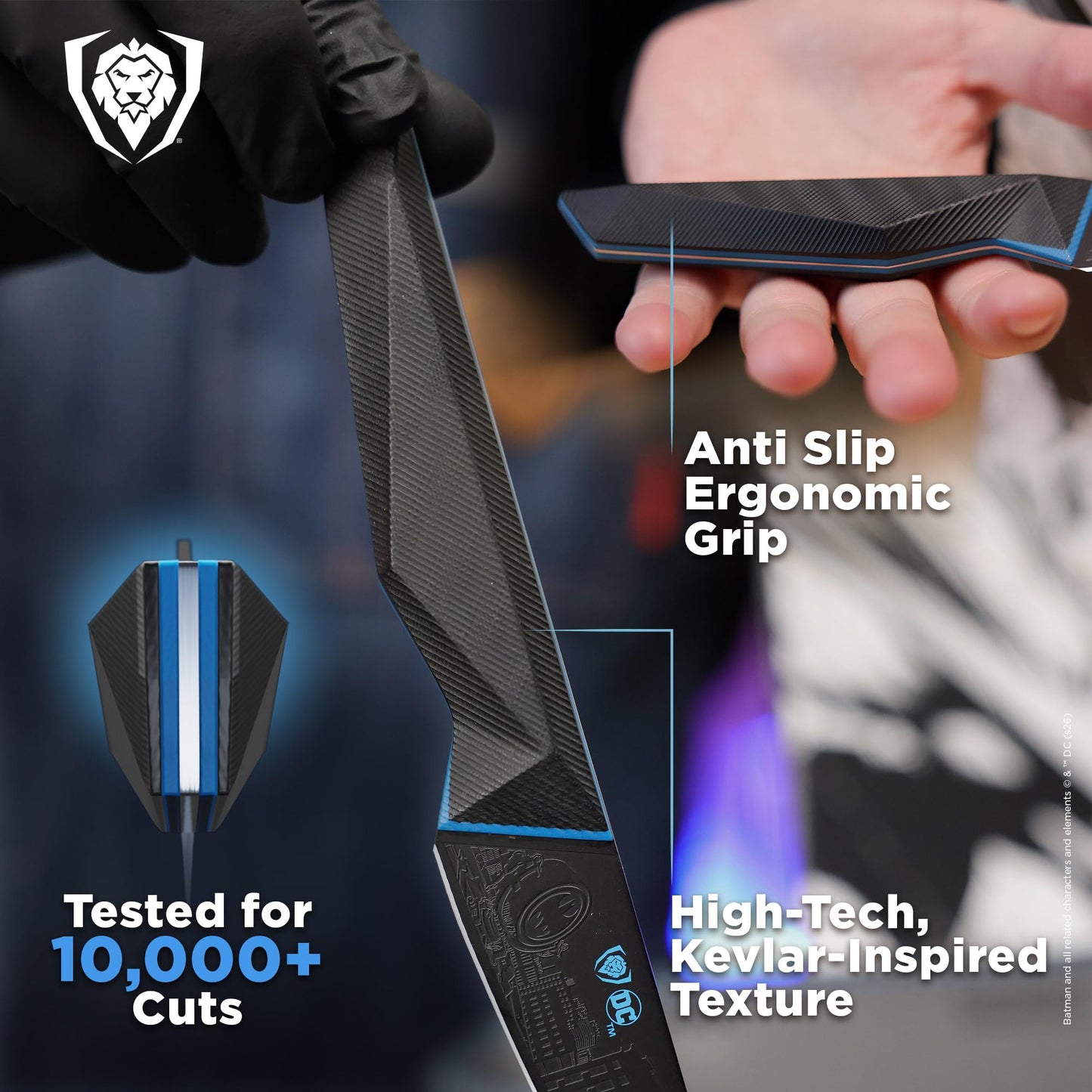 Dalstrong Knife Set - 2 Piece - BATMAN™ Shadow Black Edition - 8" Chef Knife 3.75" Paring Knife - High Carbon 7Cr17MoV Steel - Black Titanium Kitchen Knife - Collection Item - G10 Handle - Sheath