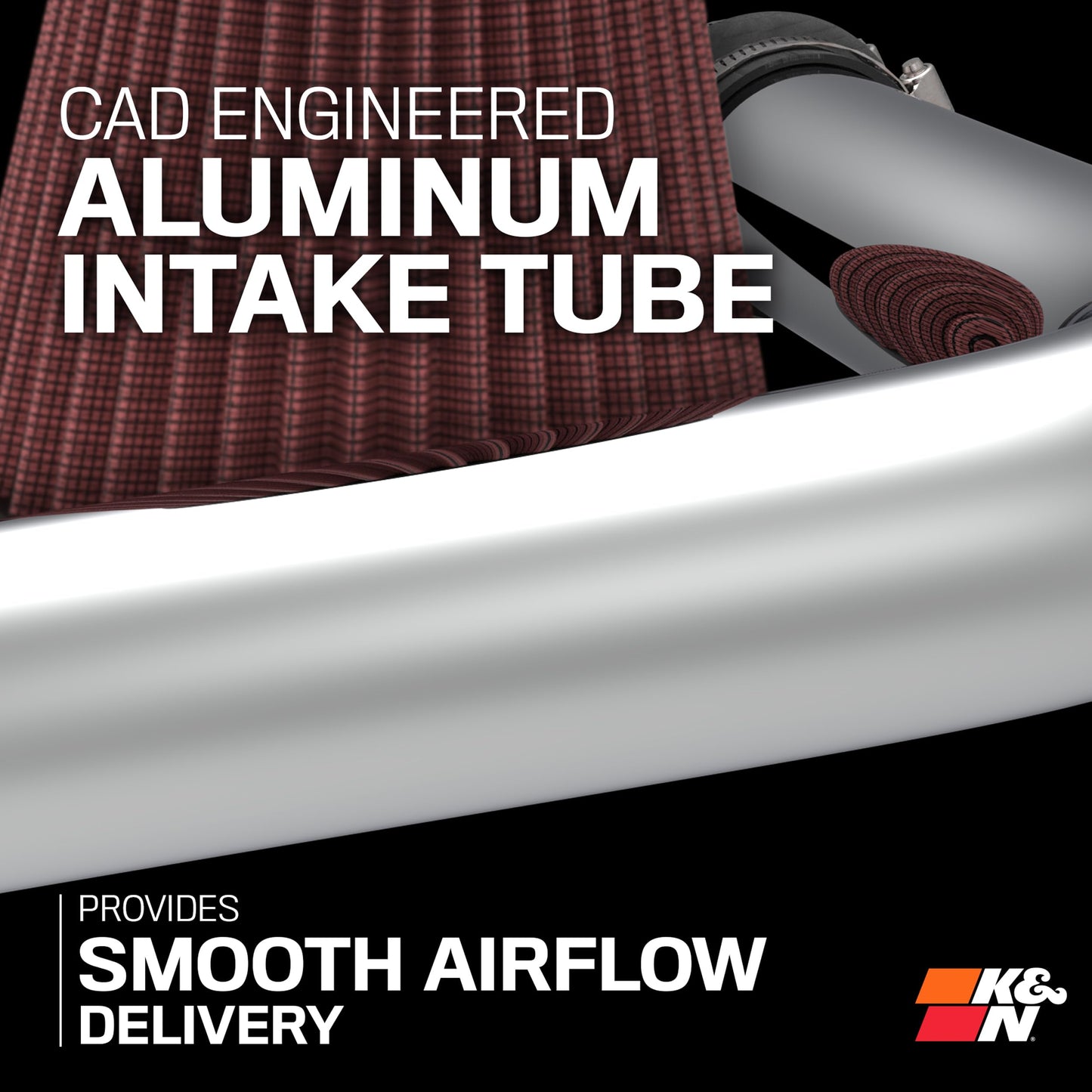 K&N Cold Air Intake System: High-Flow Air Filter, Increase Performance & Towing: Compatible with 2011-2019 Ford: Exploer, Flex, Taurus, 69-3531TS