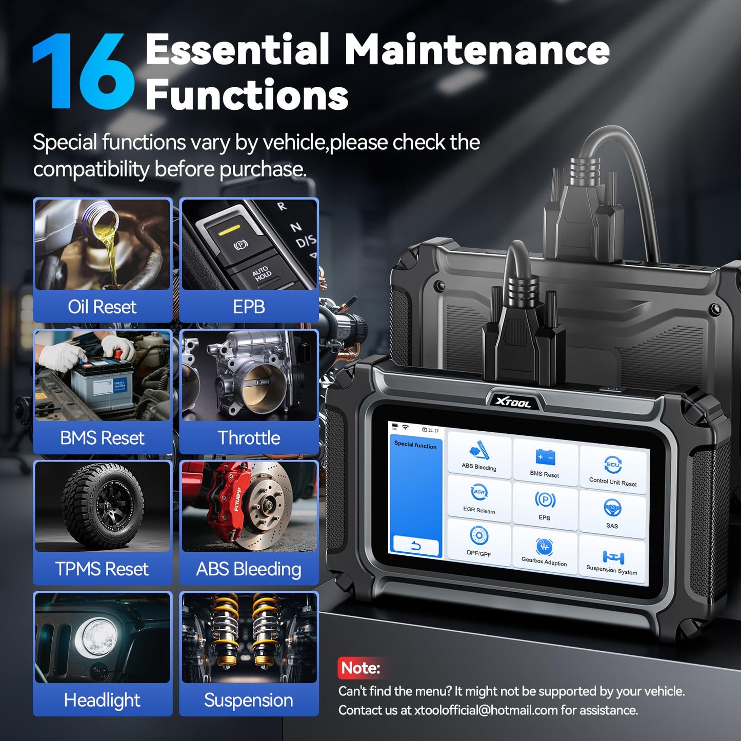 XTOOL D5S OBD2 Scanner - 2026 Code Reader for Cars & Trucks with 16 Resets, Crank Sensor Relearn, Throttle Relearn, EPB, FCA AutoAuth, CAN FD for GM, Engine ABS SRS Transmission Car Diagnostic Tool