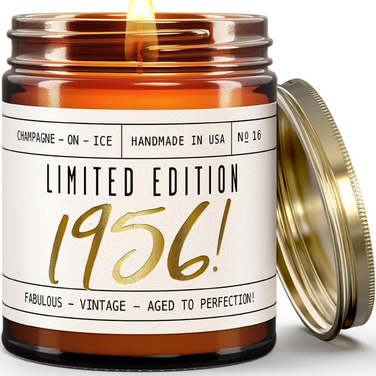 Wedding Gifts for Couples 2025, Bridal Shower Gifts - 'Mr & Mrs Est. 2025 Candle, w/Champagne on Ice I Bride Gifts, Wedding Gifts for Newlyweds I Wedding Shower, Mr and Mrs Gifts I 50Hr Burn,USA Made