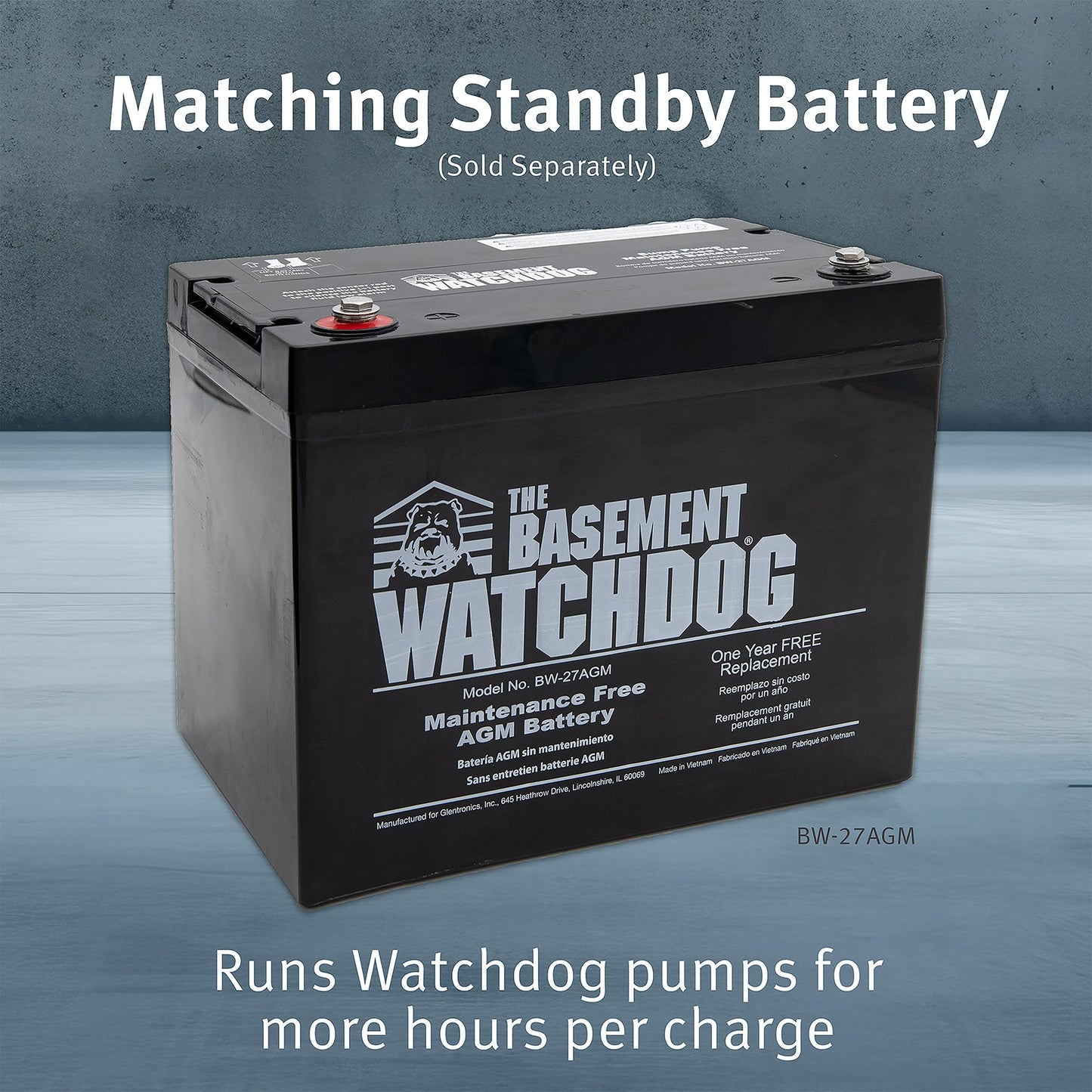 The Basement Watchdog Big Combo CONNECT Preassembled Primary & Battery Backup Sump Pump System - WiFi-Capable w/Add-on Module (CITS-50)