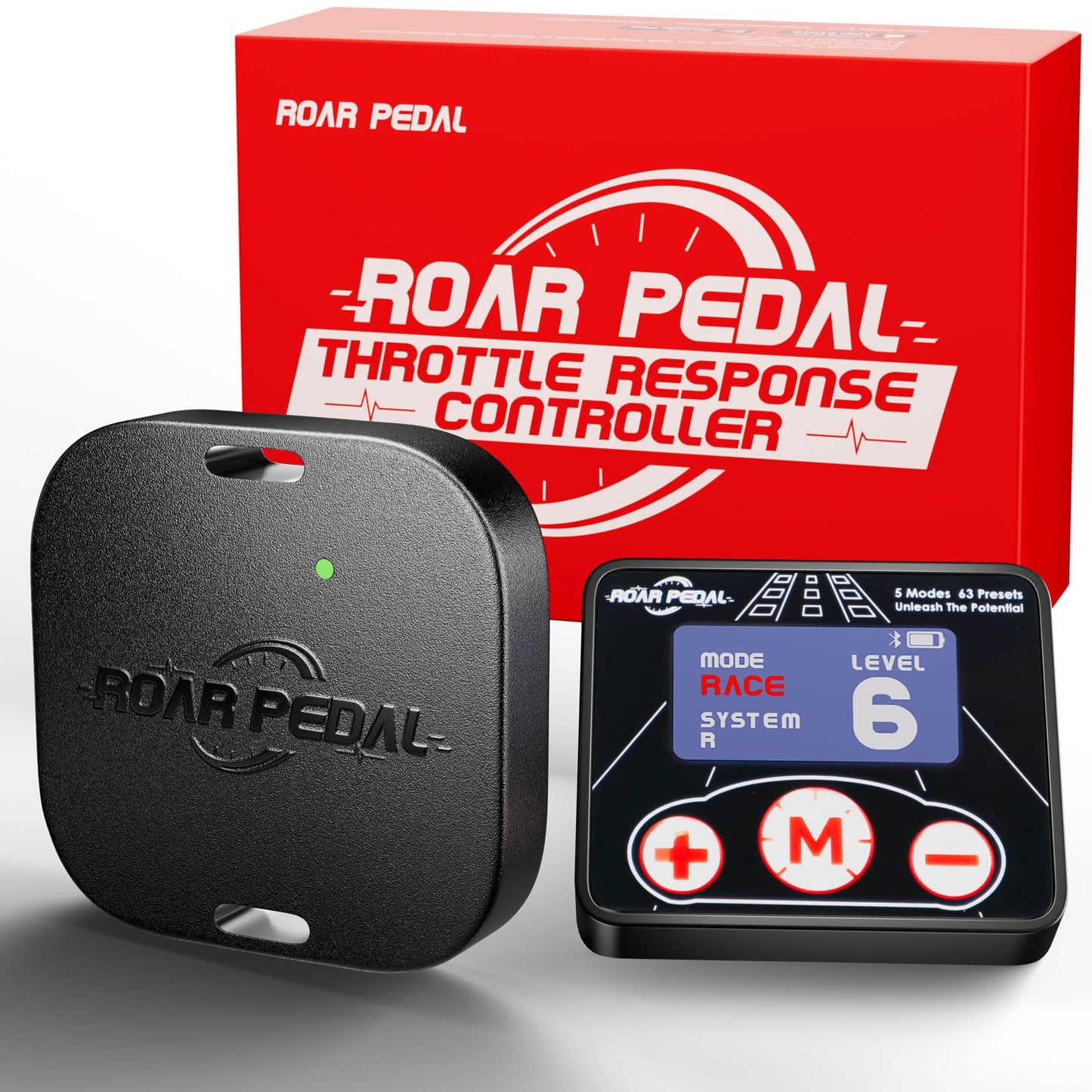 Roar Pedal Throttle Response Controller with Remote Compatible with Some Models of Dodge, Ram, Ford, Jeep, Chevrolet, Chrysler, GMC, Maserati, Mazda, Lincoln, Land Rover