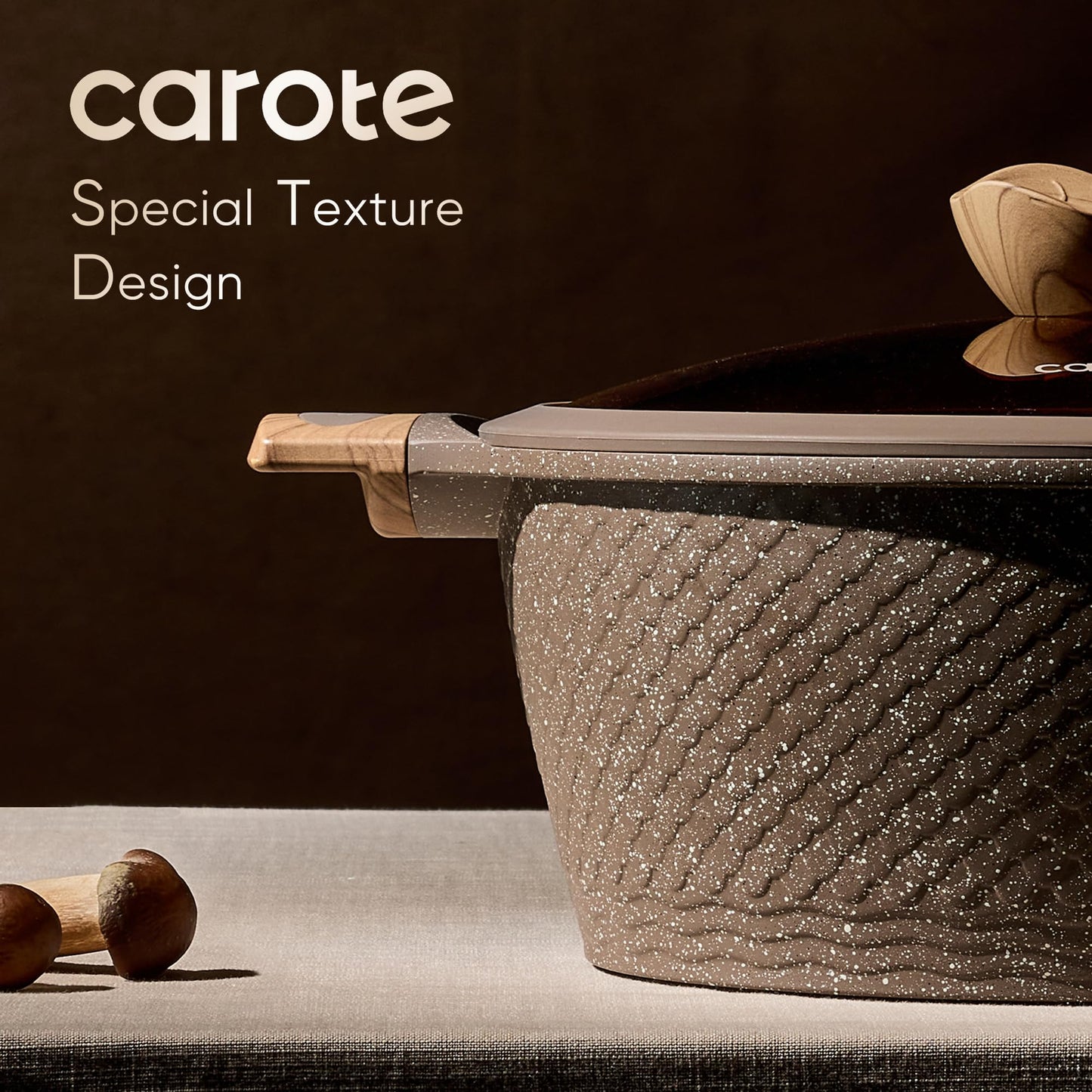 CAROTE 26PCS Pots and Pans Set Non Stick, Cookware Set Pots and Pans Induction Cook Ware, Nonstick Kitchen Cooking, PFOA Free
