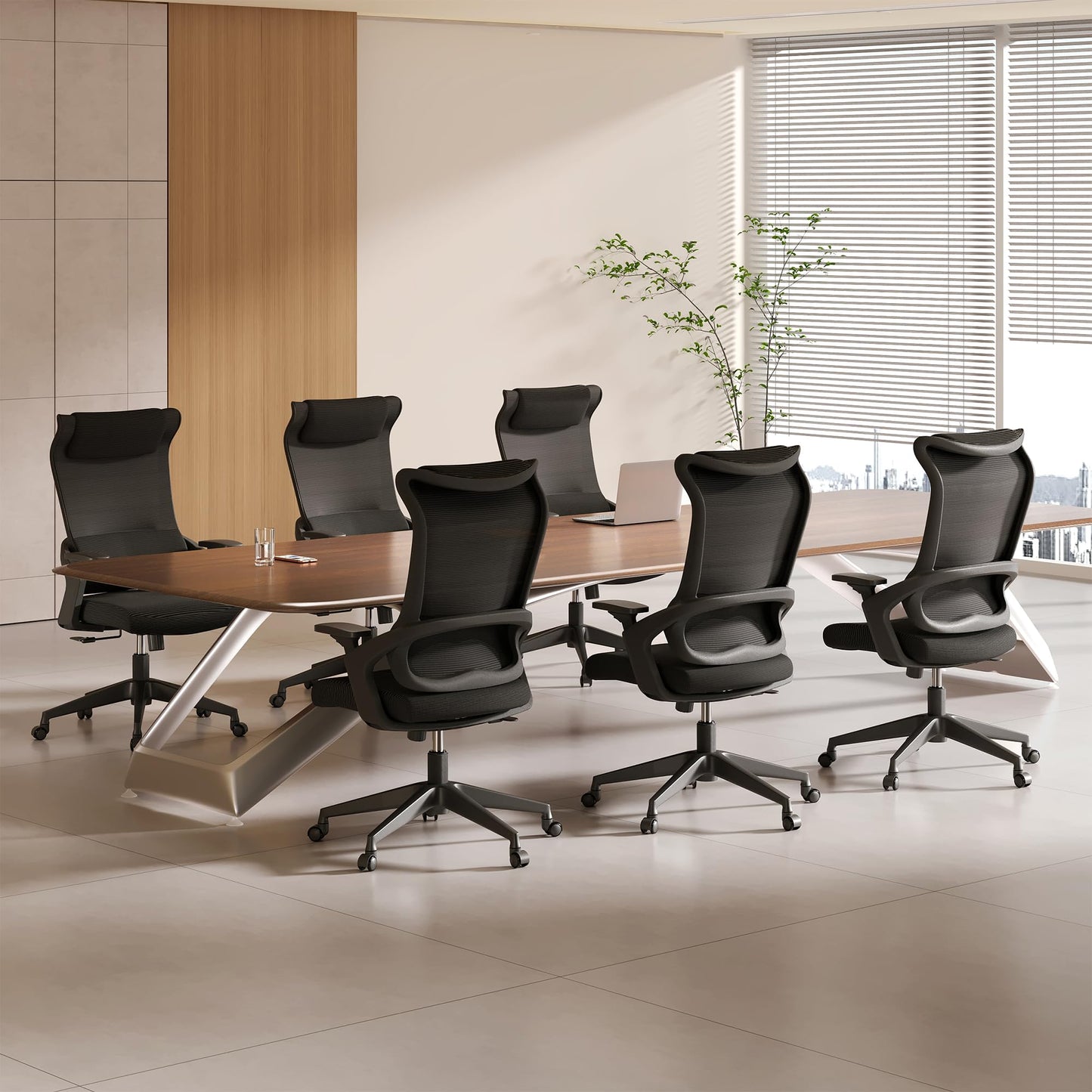 EUREKA ERGONOMIC OC77 Mesh Office Chair, Ergonomic Office Chair, Home Office Desk Chairs with Oversized Headrest and 3D Armrests, Computer Desk Chair, Black