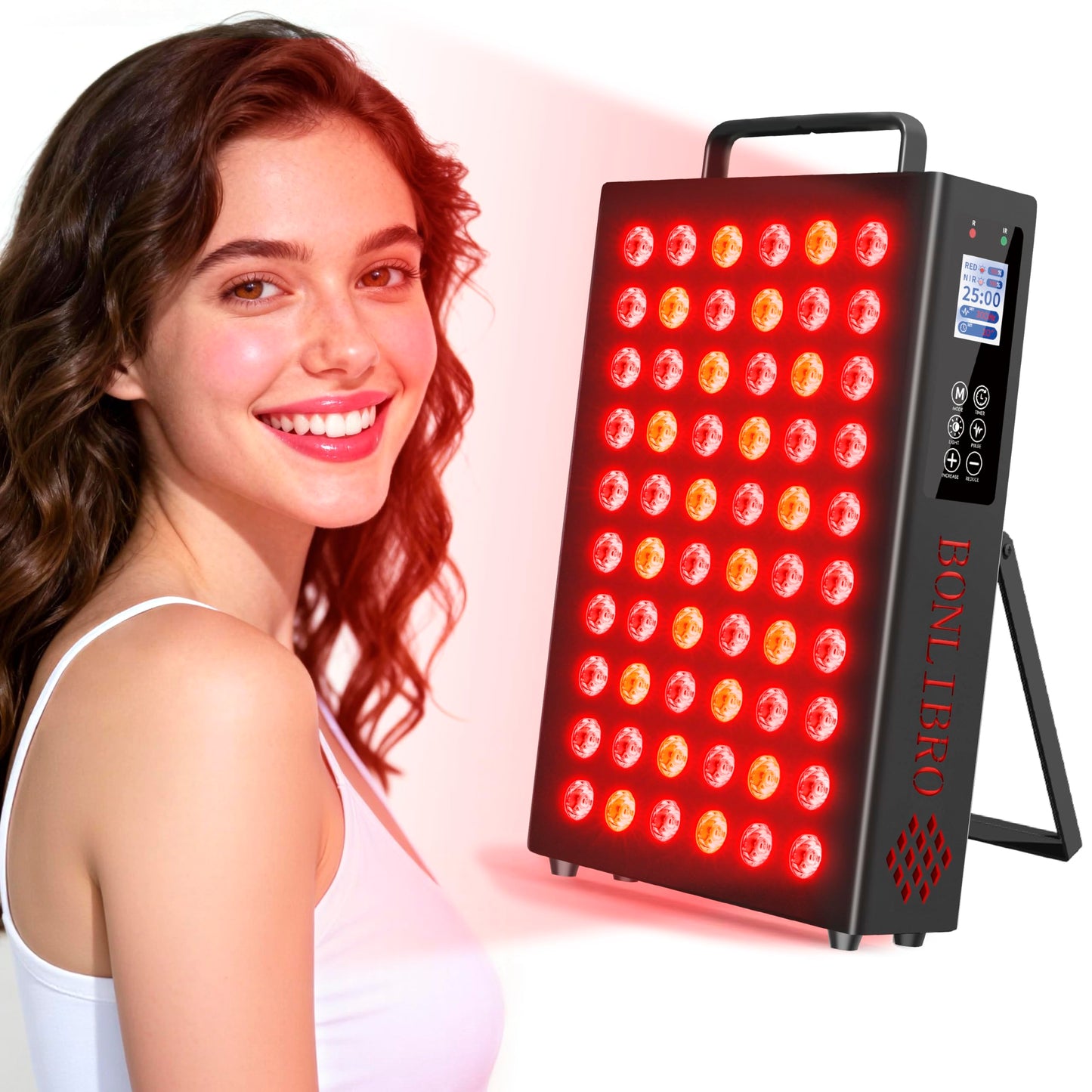 Red Light Therapy for Face and Body, Infrared Light Therapy with Timer & Remote Control, Quad Wave 660nm 850nm 630nm 940nm Near Infrared Light Therapy Panel Portable Dual Chip LED Device for Body