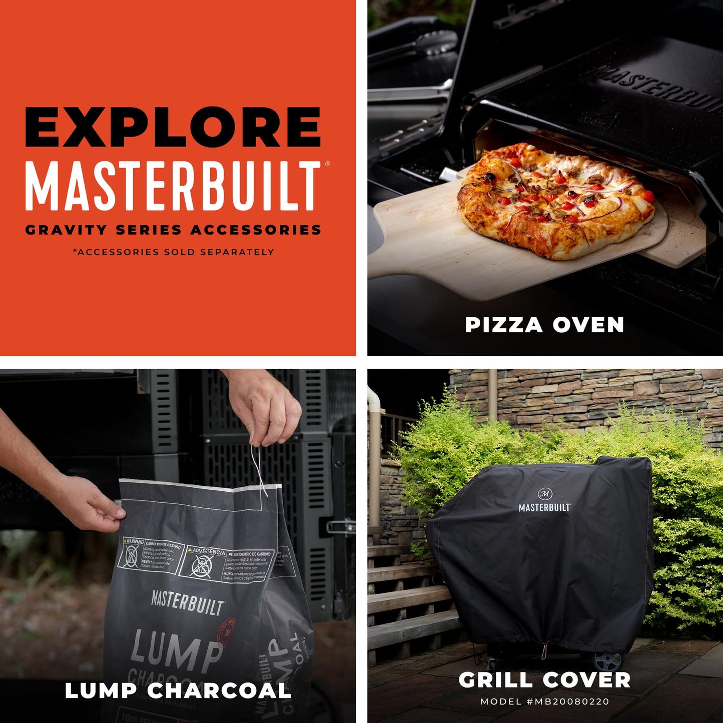 Masterbuilt® Gravity Series® 1050 Digital Charcoal Grill and Smoker with Digital Control, App Connectivity and 1,050 Cooking Square Inches in Black, Model MB20041220