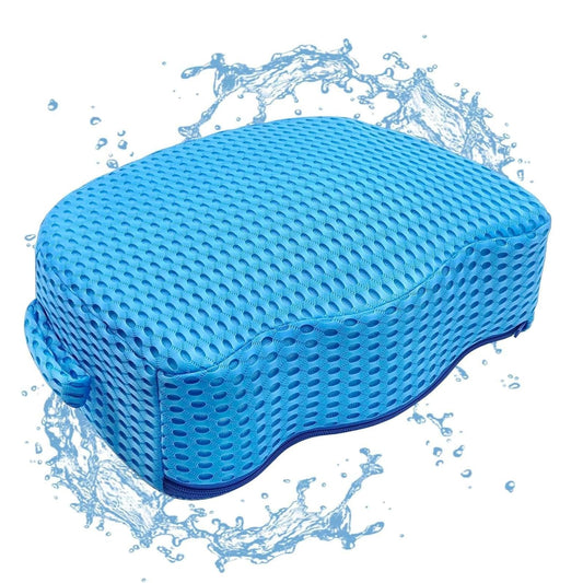 Luxury Extra Thick Weighted Hot Tub Booster Seat for Adults, Premium 3D Air Mesh Spa Cushion, Non-Slip Micro Dot Base, Quick-Dry Heavy-Duty Spa Seat Riser for Indoor & Outdoor Use