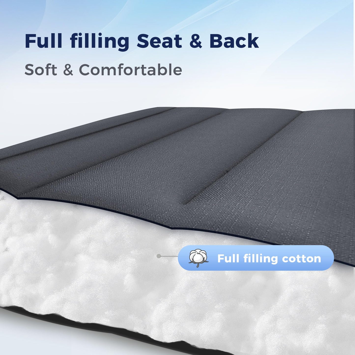 MAISON ARTS Oversized XXL Padded Zero Gravity Chair, 30" Wide Seat Foldable Patio Recliner, Anti Gravity Outdoor Lawn Chair with Cup Holder & Pillow, Supports 400lbs, Black & Grey