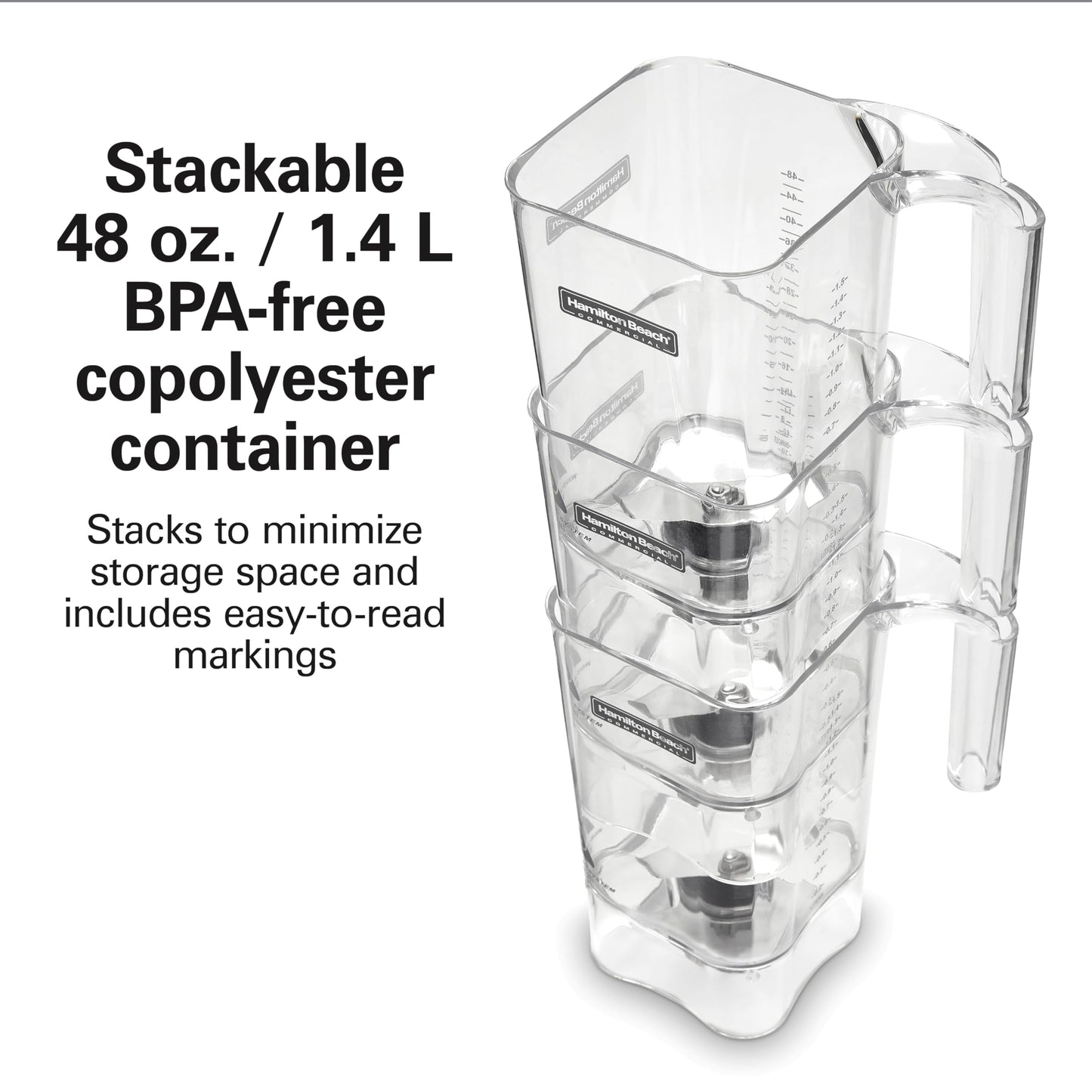 Hamilton Beach Commercial HBB255 Rio Bar Blender, 1.6 Horsepower, 48 Ounce Capacity, BPA-Free Container, NSF Certified