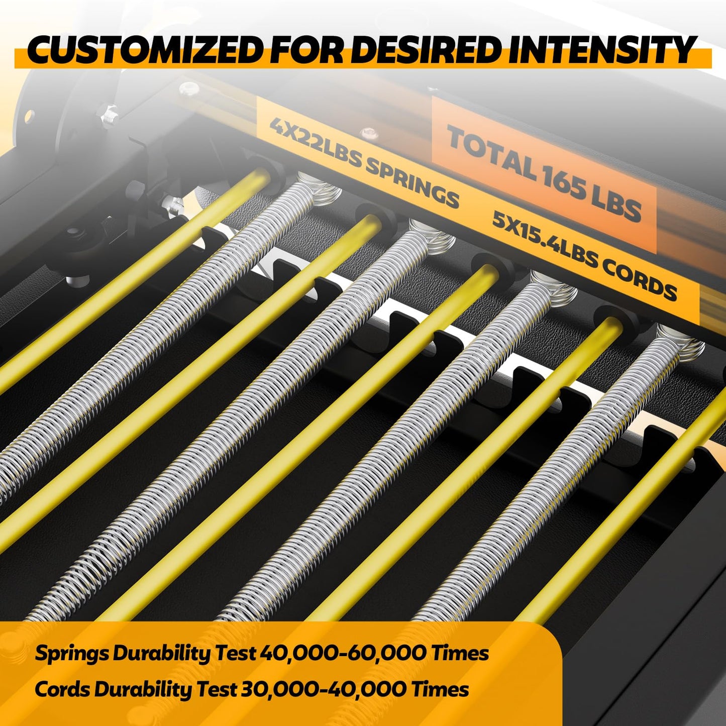 Foldable Pilates Reformer for Home Use, Portable Pilates Machine Reformer with Adjustable Resistance, Springs and Cords, Compact, Lightweight, Perfect for Home Gym, Maximum Load 400 LBS
