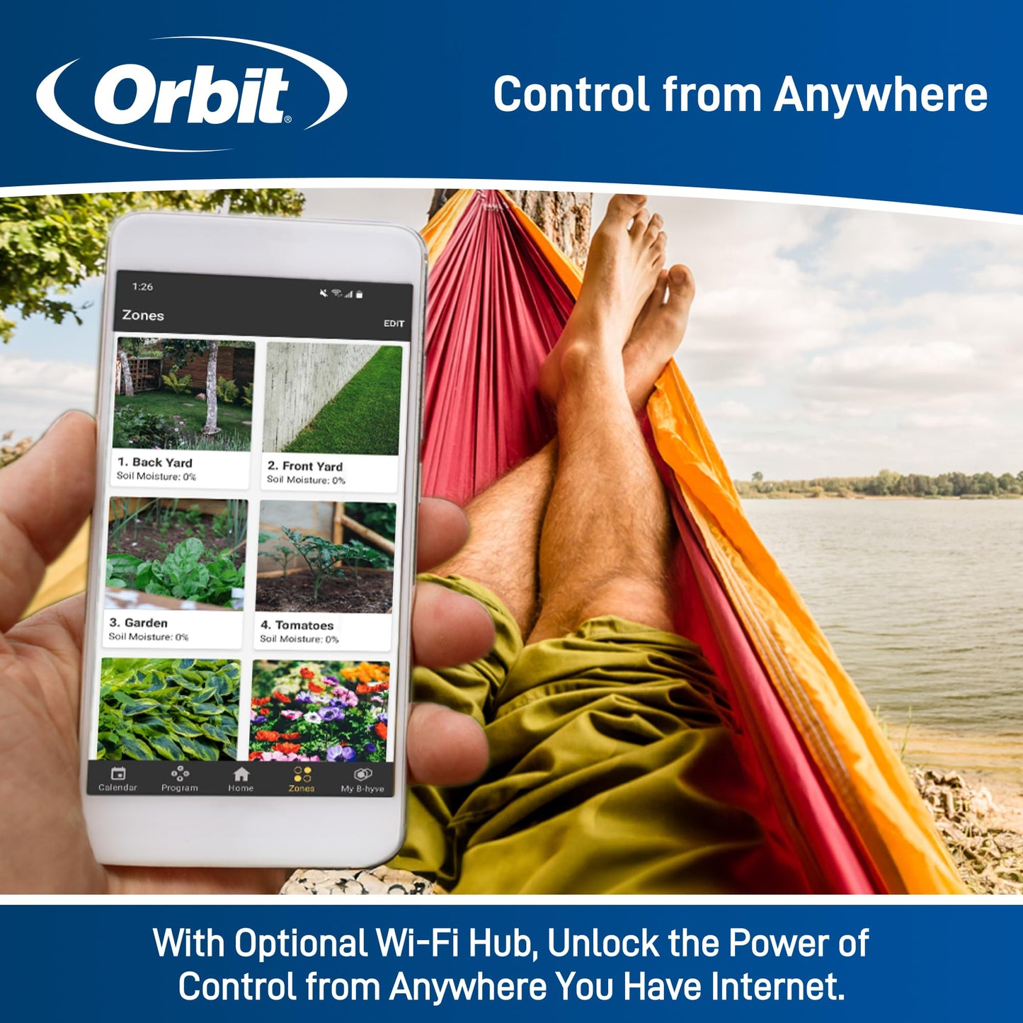 Orbit 24639 B-hyve XD 4-Port Smart Hose Watering Timer with Wi-Fi Hub