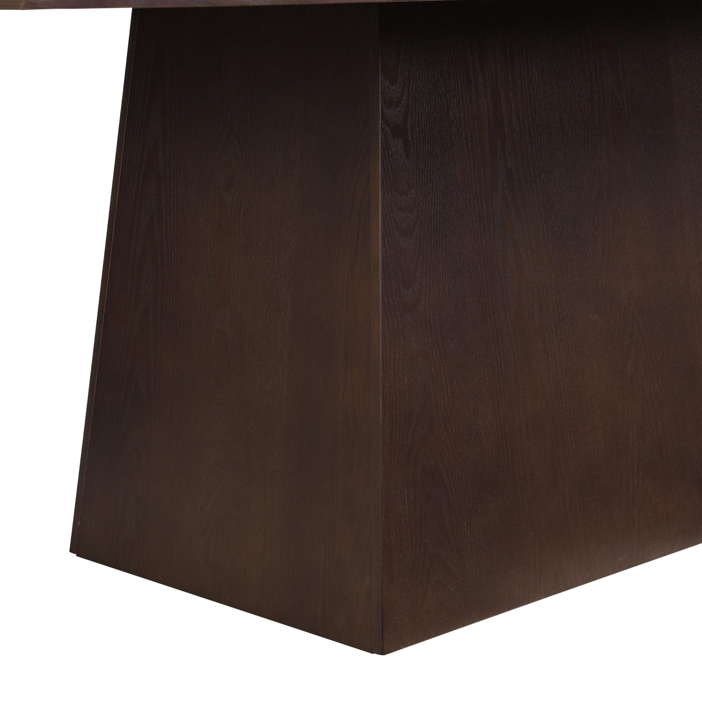 Christopher Knight Home Coadz 82 inch Wooden Dining Table, Modern Rectangular Kitchen Dinner Table for 6-8 People, Pedestal Wooden Dining Furniture for Kitchen Office Conference Room, Espresso Brown