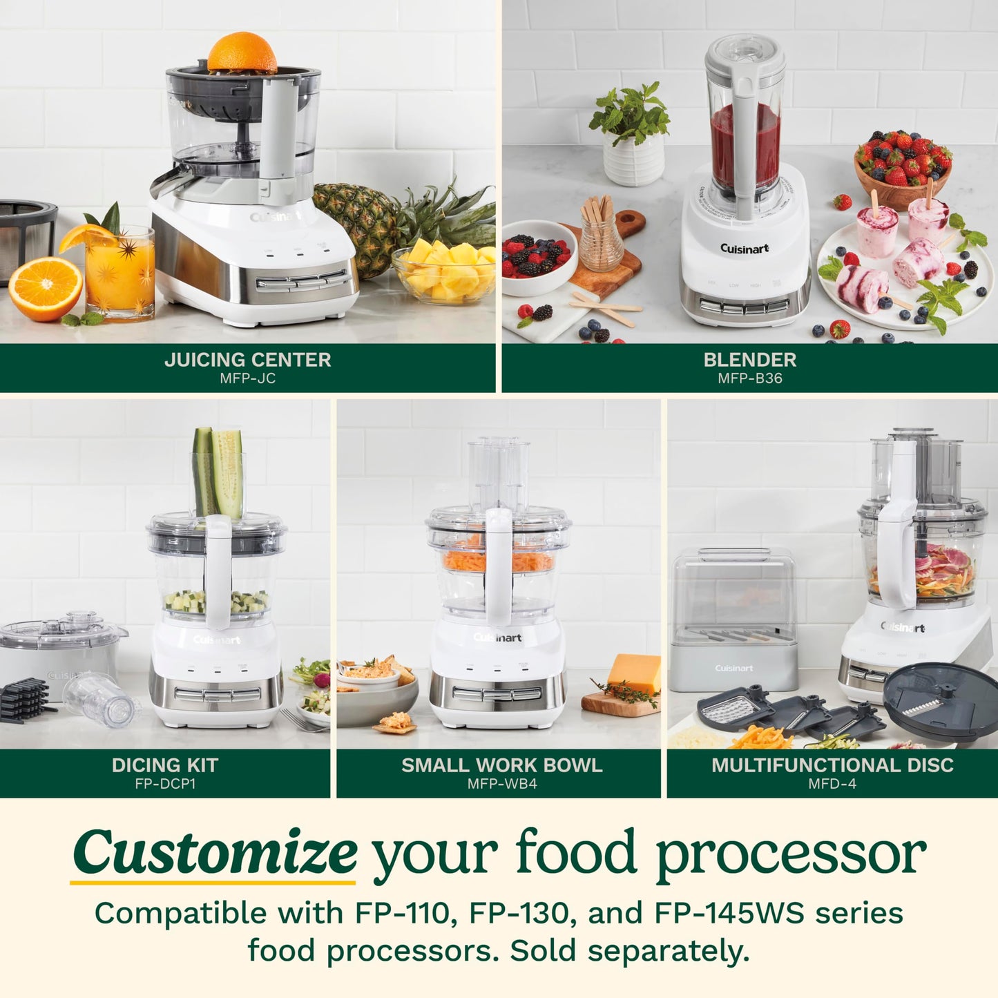 Cuisinart FP-130 13-Cup Multifunctional Food Processor White