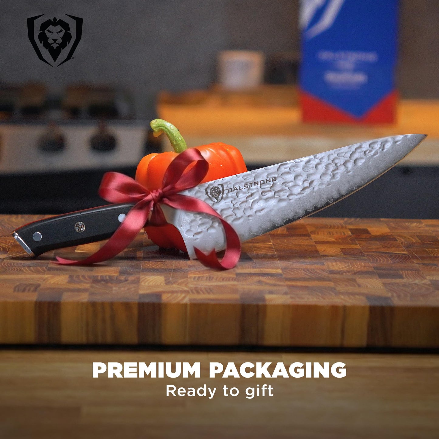 Dalstrong Chef Knife - 8 inch Blade - AUS-10V Japanese Steel - Full Tang - Black G10 Handle - Chef's Knife - Shogun Series ELITE - Razor Sharp Kitchen - Professional Premium Sheath