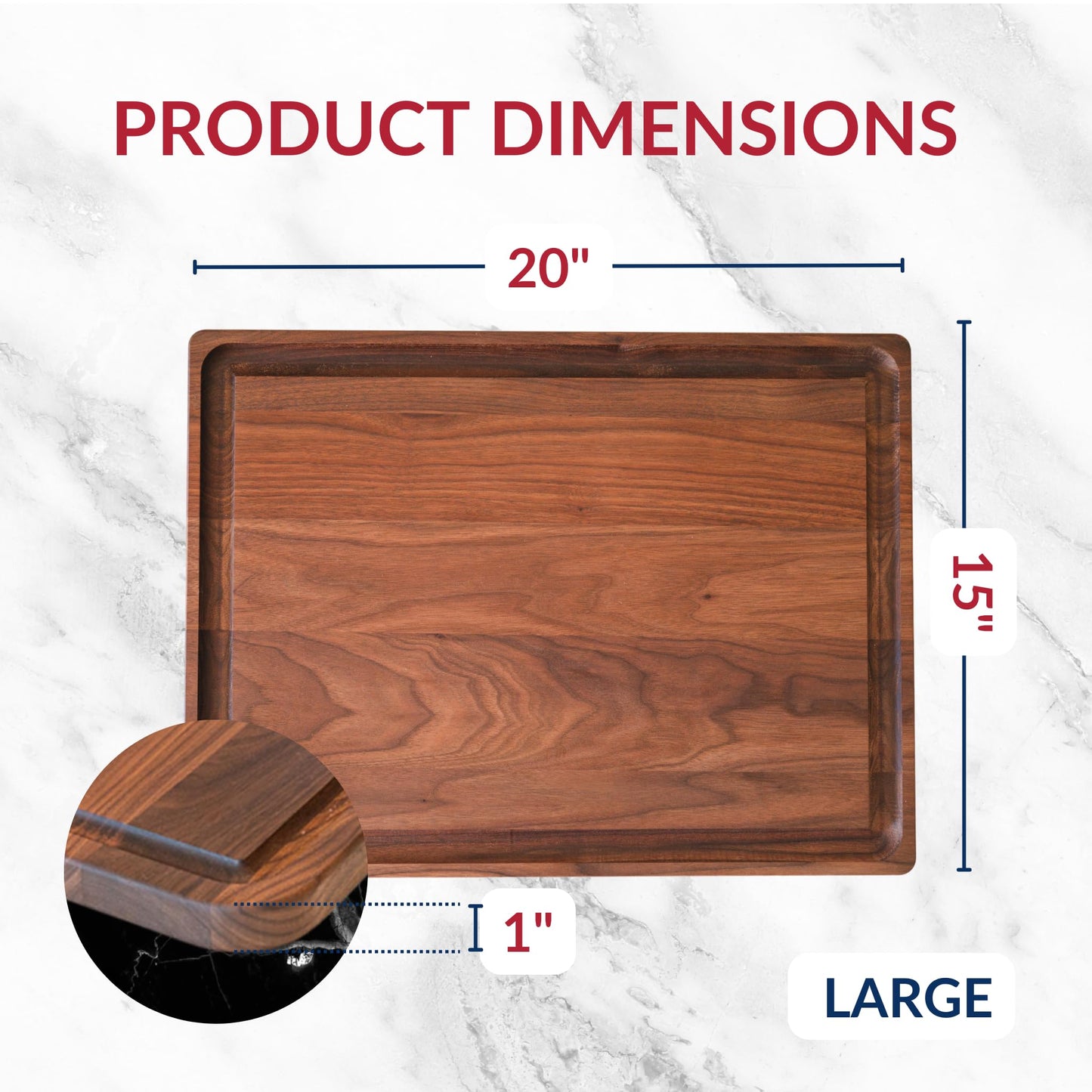 Large Walnut + Valet Tray 2 Pack