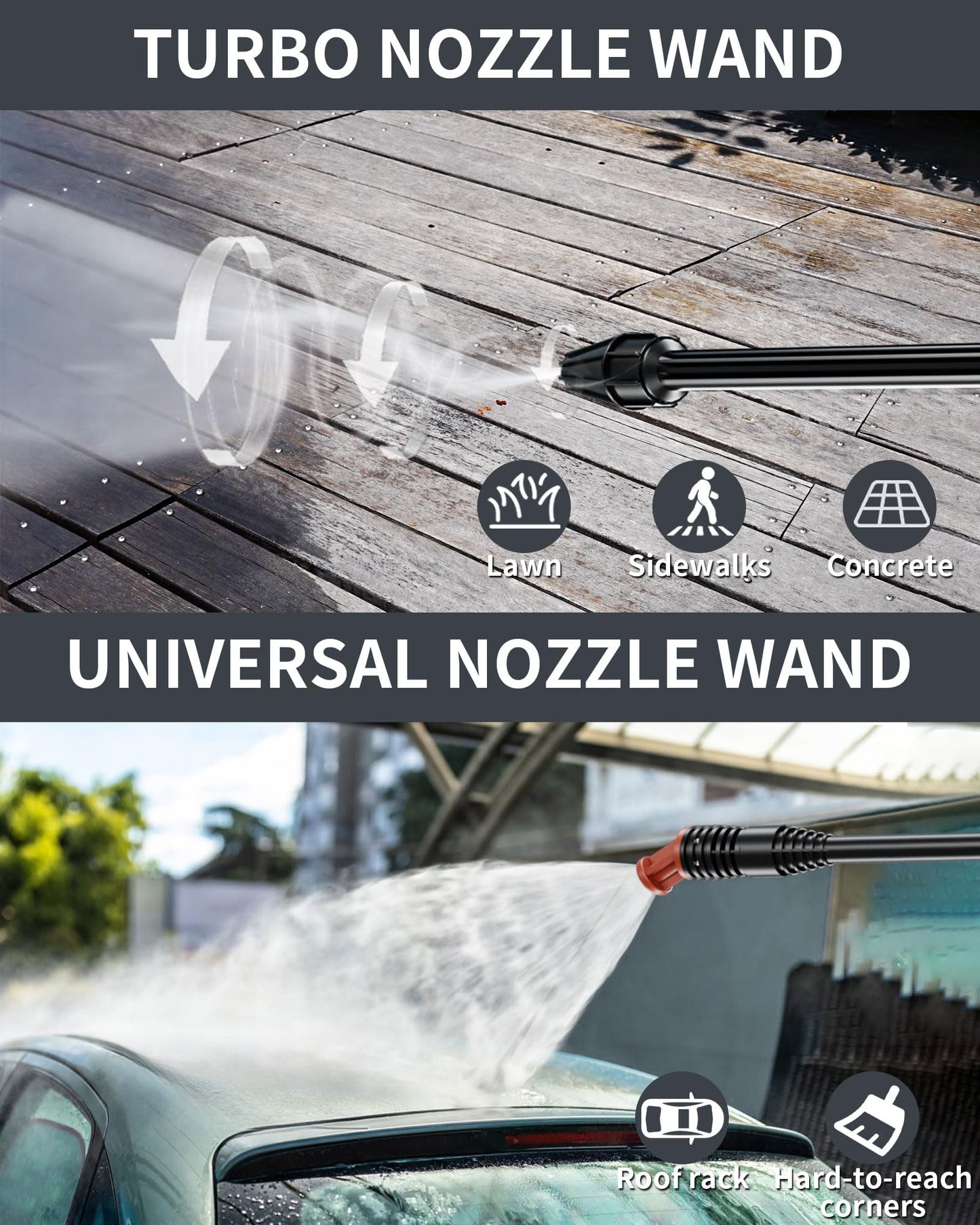 Pressure Washer,4800PSI Power Washer with 6 Quick Connect Nozzles, Inlet Hose & Filter&Foam Cannon for Cars/Fences/Driveways/Patios/Home Cleaning (Blue)