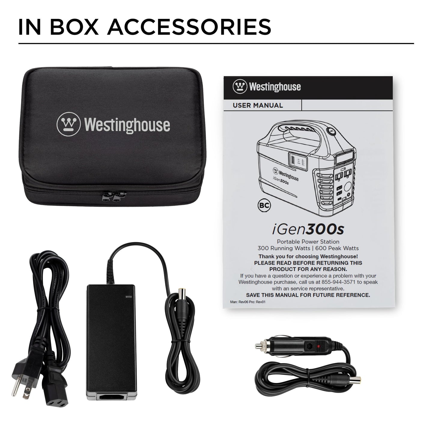 Westinghouse 296Wh 600 Peak Watt Portable Power Station and Solar Generator, Pure Sine Wave AC Outlet, Backup Lithium Battery for Camping, Home, Travel, Indoor/Outdoor Use (Solar Panel Not Included)