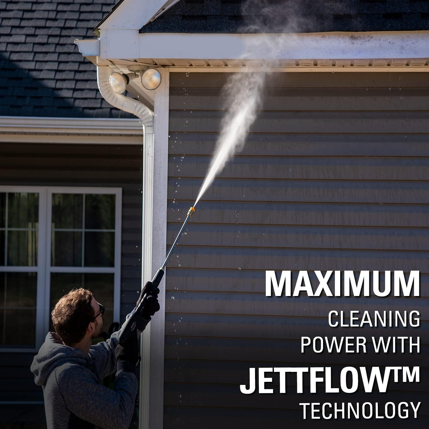Greenworks 2300 PSI TruBrushless (2.3 GPM) Electric Pressure Washer, 25’ Hose, Quick Connect Wand, 15, 24, 40 Degree Soap and Turbo Nozzle
