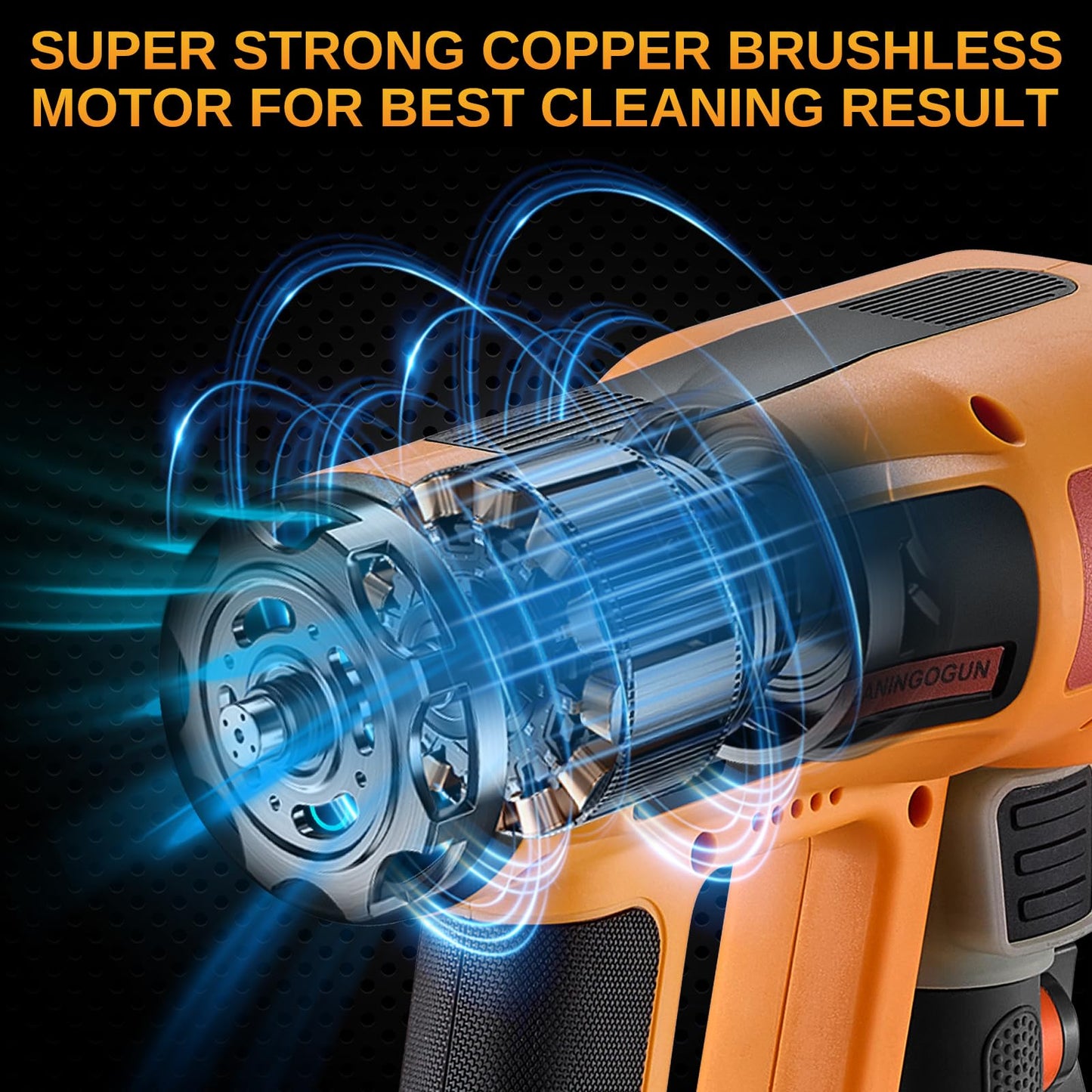 Cordless Pressure Washer Battery Bowered 1060 PSI Compatible with Makita Battery, Portable Power Washer for Cars 5000mAh Brushless Motor & 2.5 GPM High-Pressure Washer, 6-in-1 Nozzle, LCD Screen