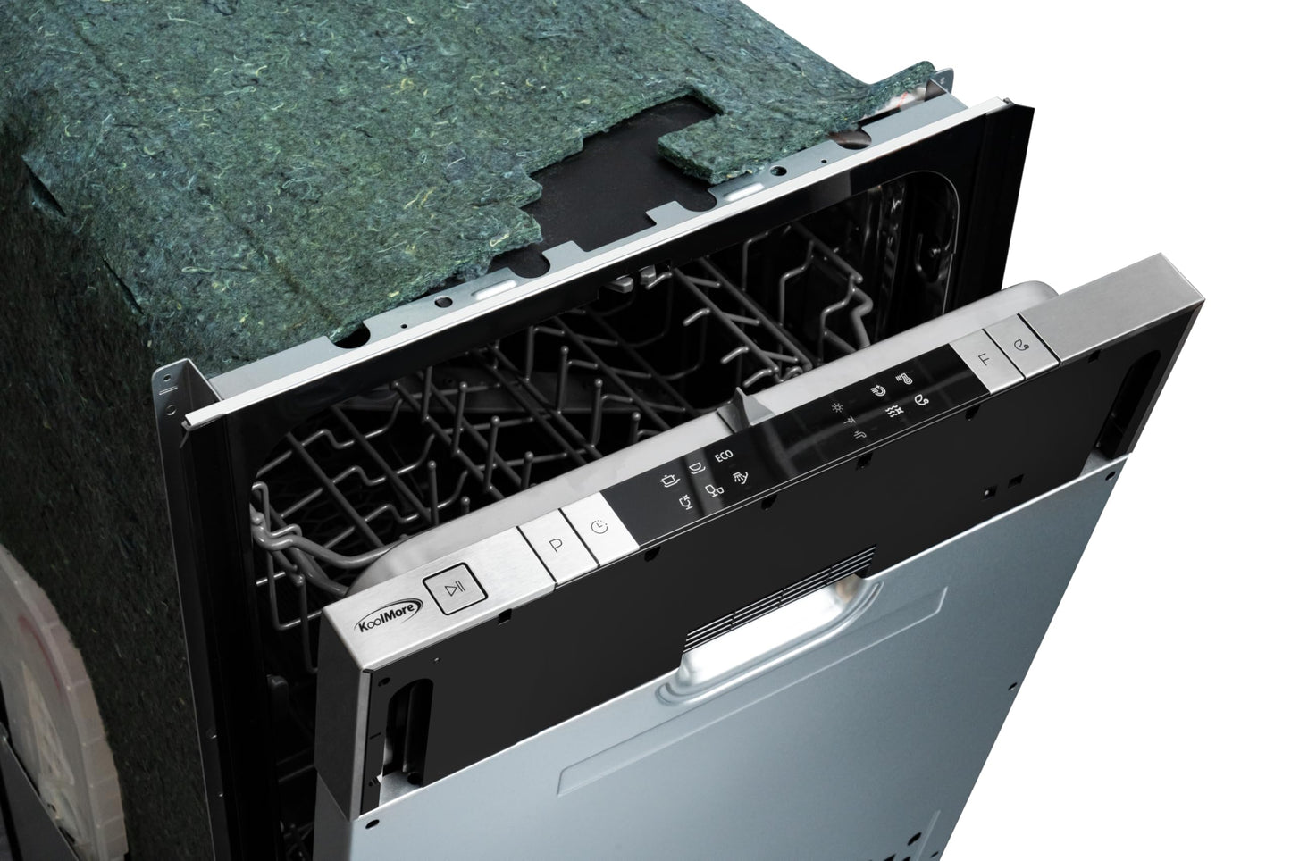 KoolMore 18 in. ADA Panel Ready with 8 Place Settings 52 DB Dishwasher in Stainless-Steel, UL and Energy Star Certified (KM-DW1852-PR)