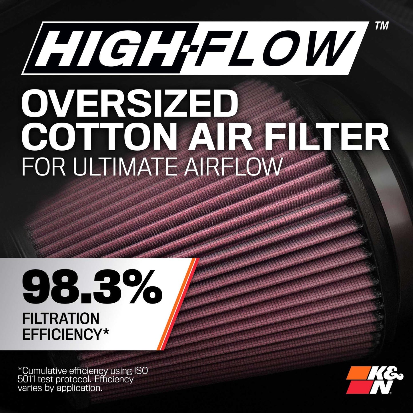 K&N Cold Air Intake System: High-Flow Air Filter, Increase Performance & Towing: Compatible with 2018-2025 JEEP, Gladiator, Wrangler, Wrangler JL, 63-1576